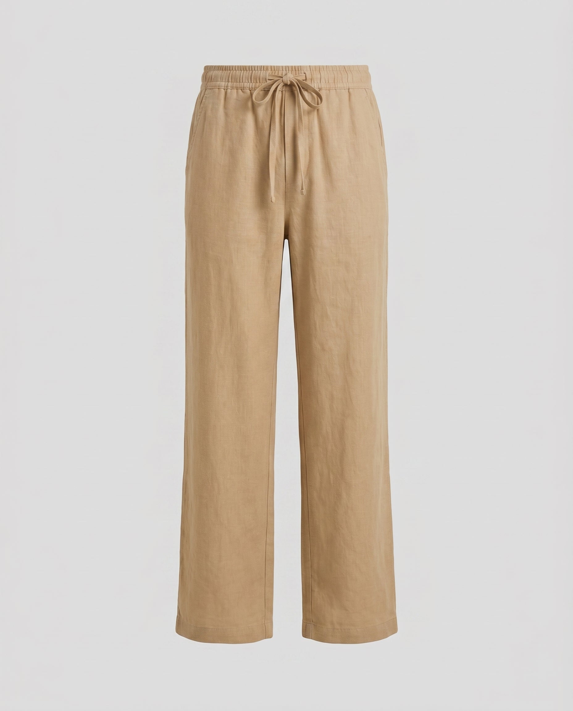 Herrebukser linned-look sand - Valmont Wear