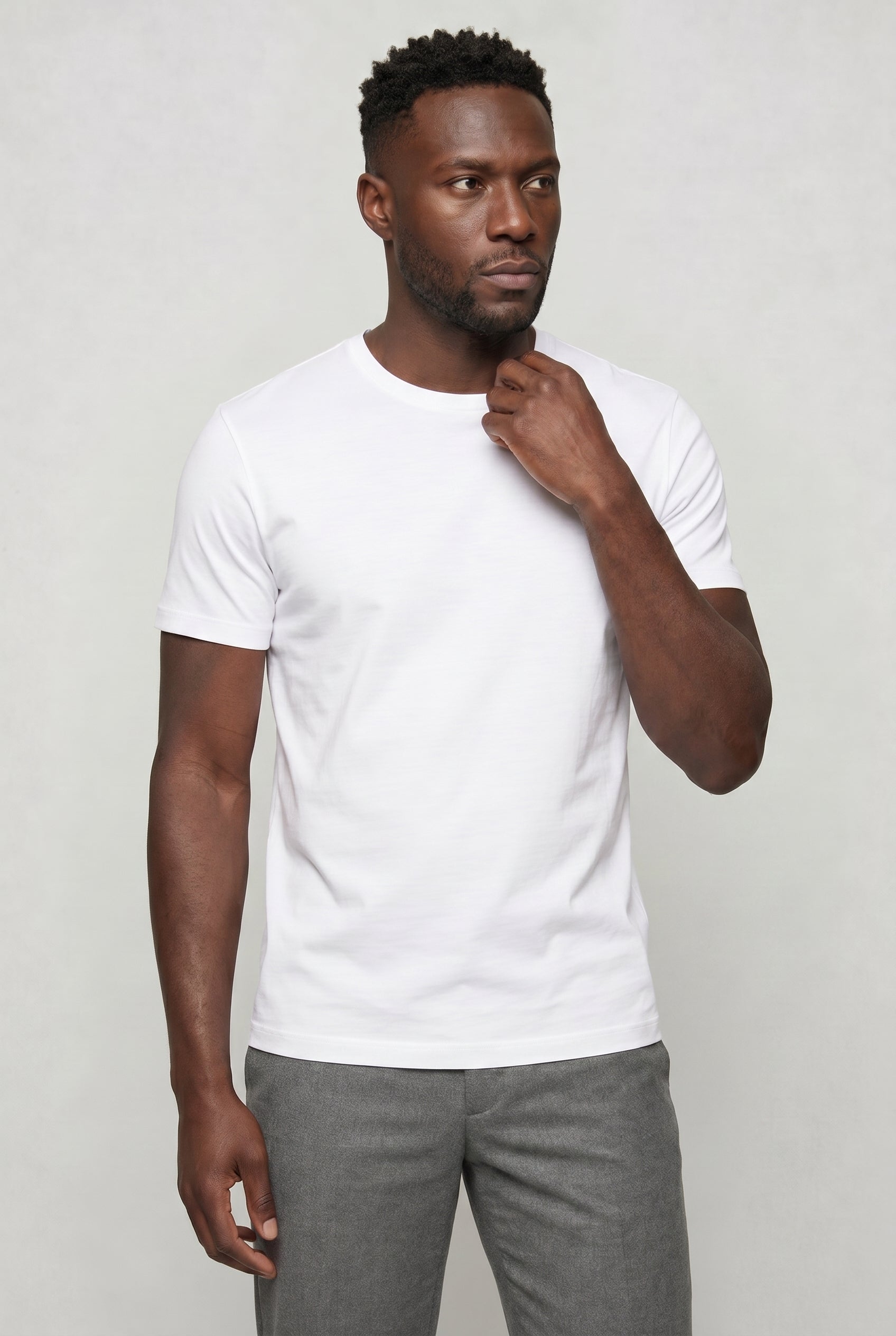 Valmont Wear hvid premium crew t-shirt image 2
