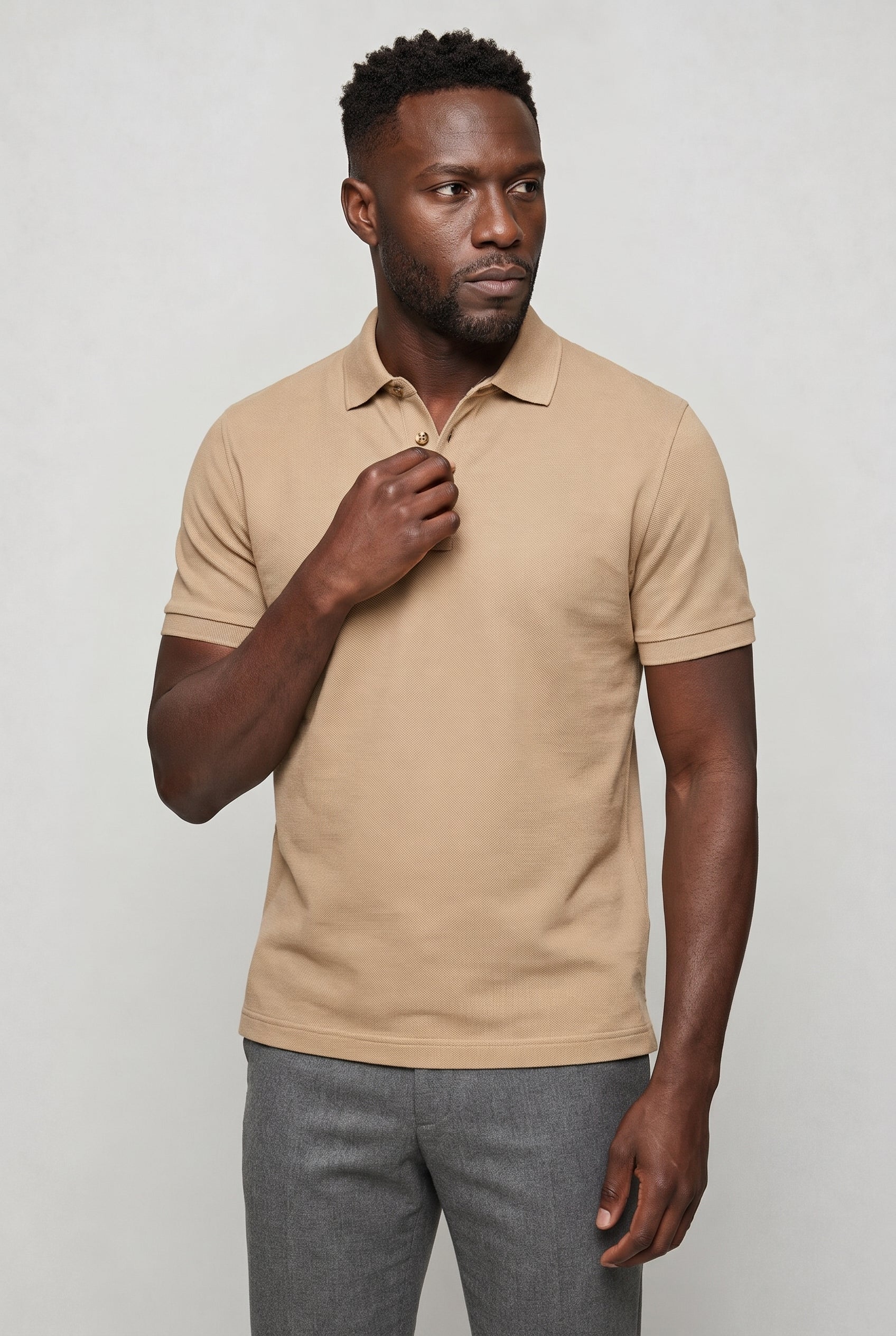 Valmont Wear sand hør polo premium pique image 2