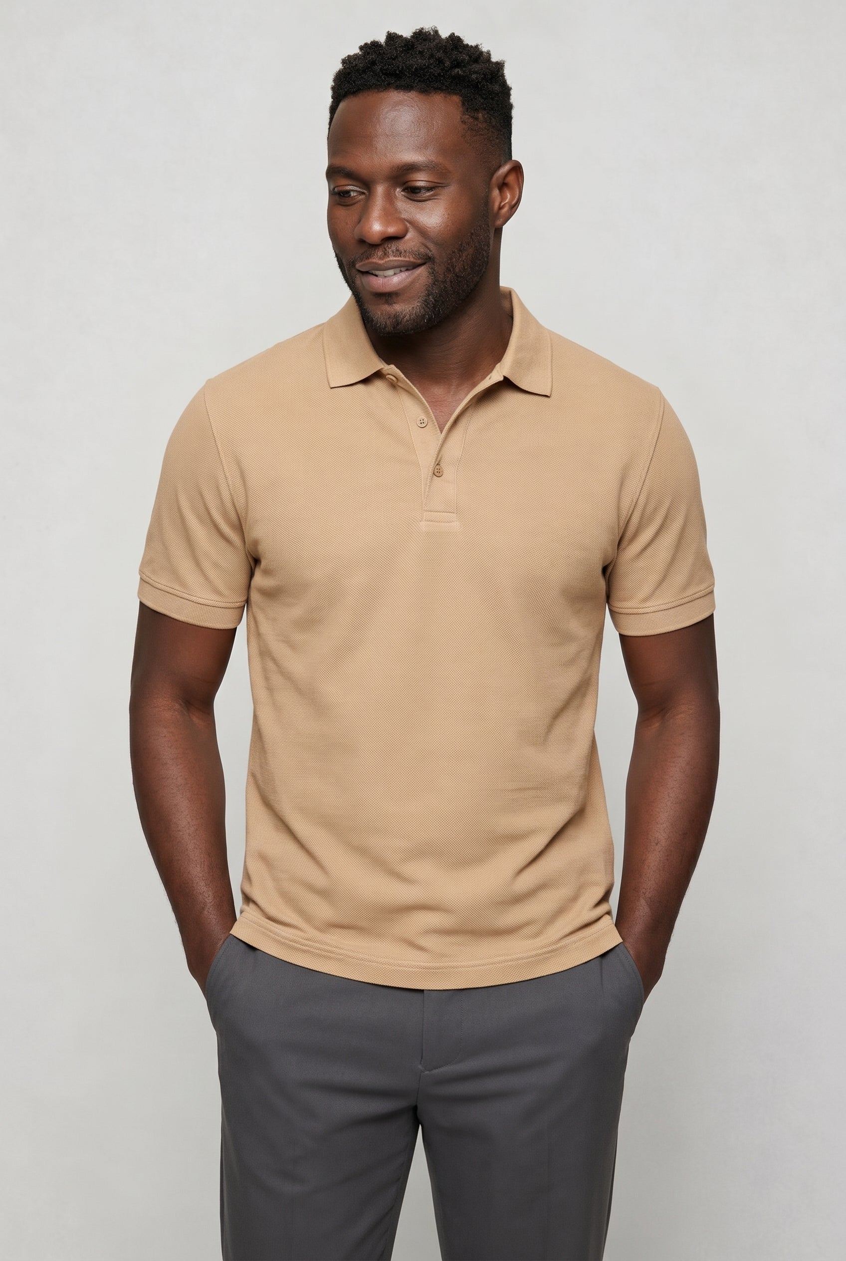 Valmont Wear sand hør polo premium pique image 3