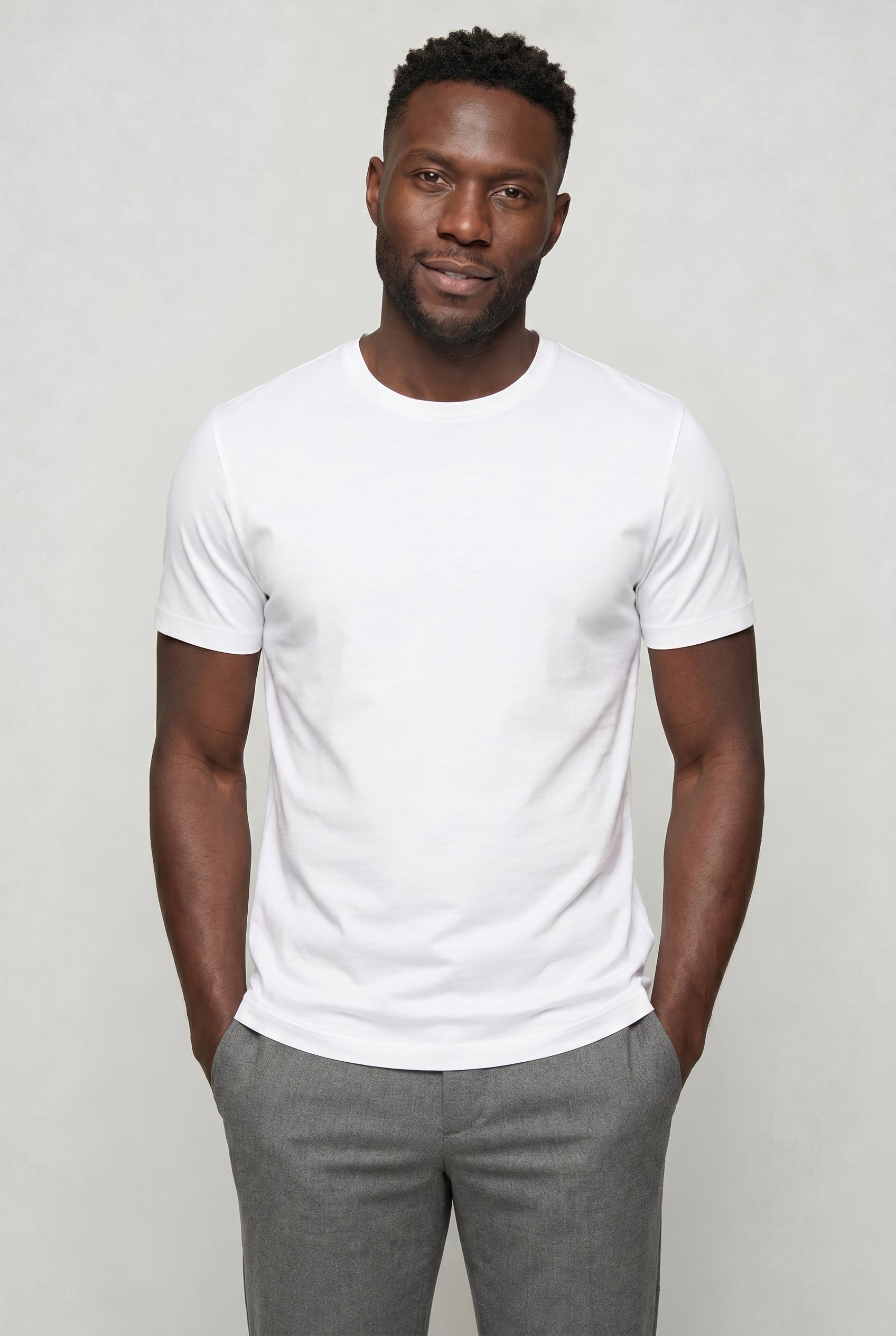 Valmont Wear hvid premium crew t-shirt image 3