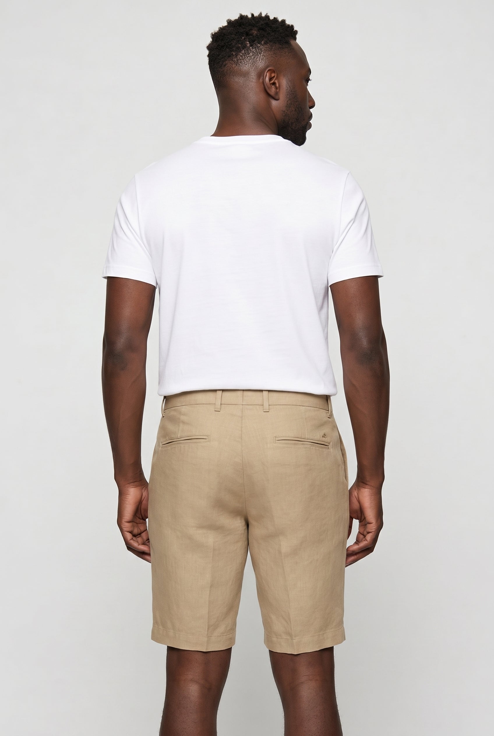 Valmont Wear stenfarvet hør shorts premium linnen image 4