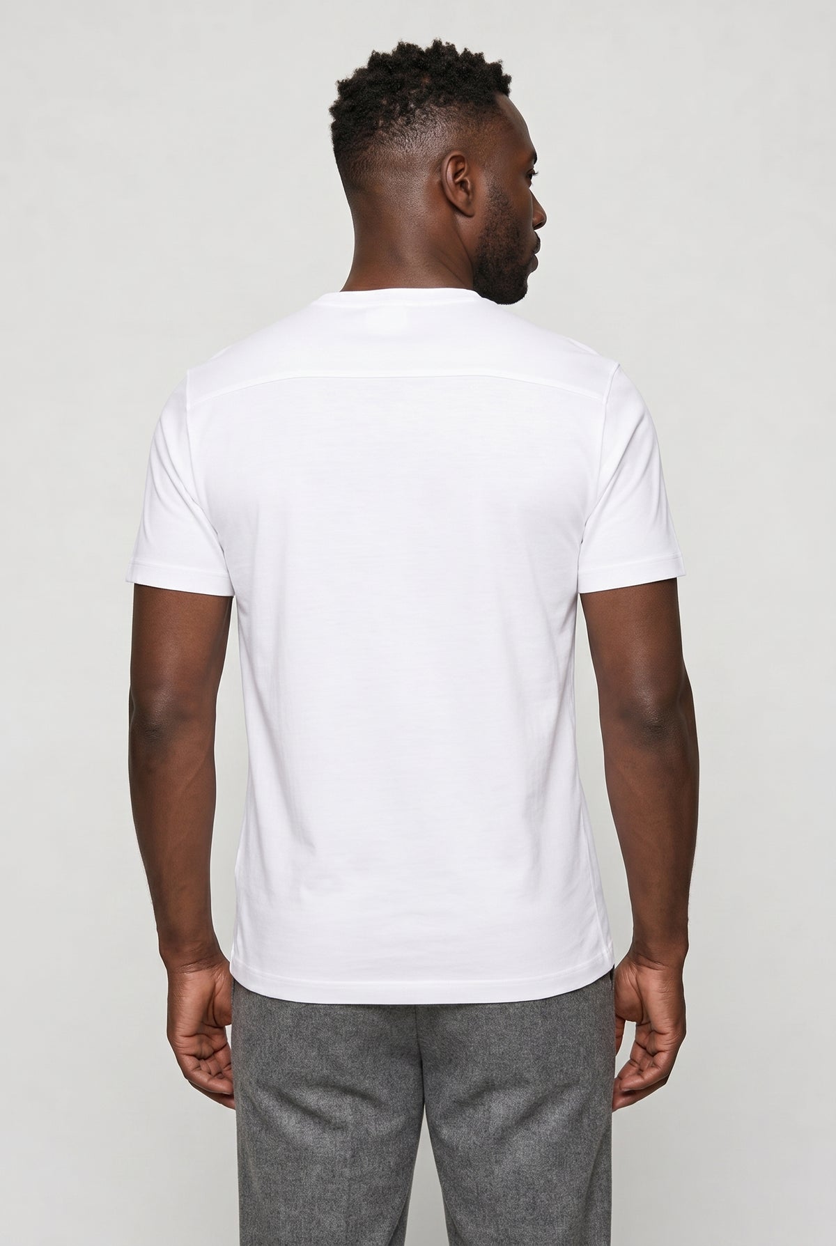 Valmont Wear hvid premium crew t-shirt bomuld image 4