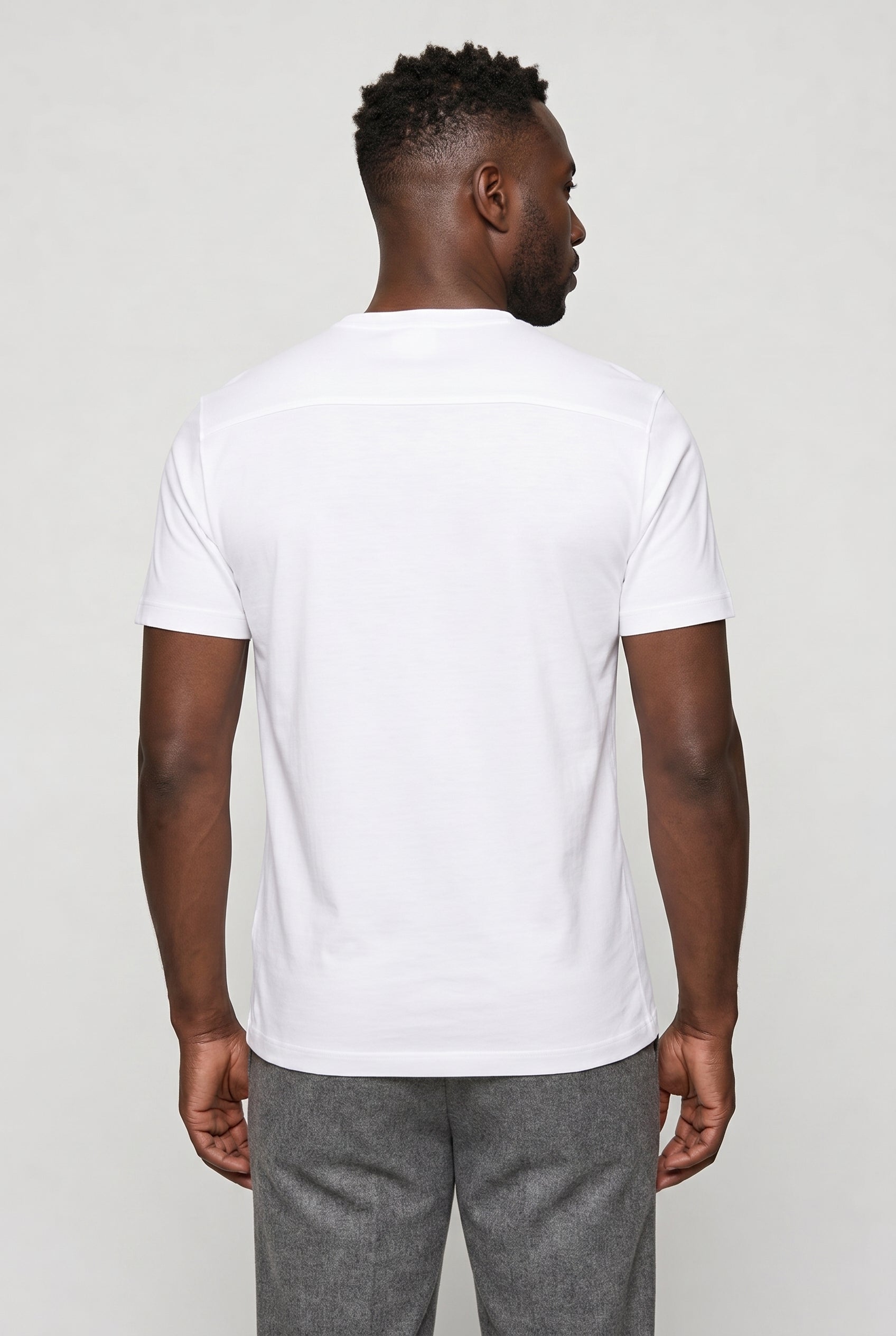 Valmont Wear hvid premium crew t-shirt bomuld image 4