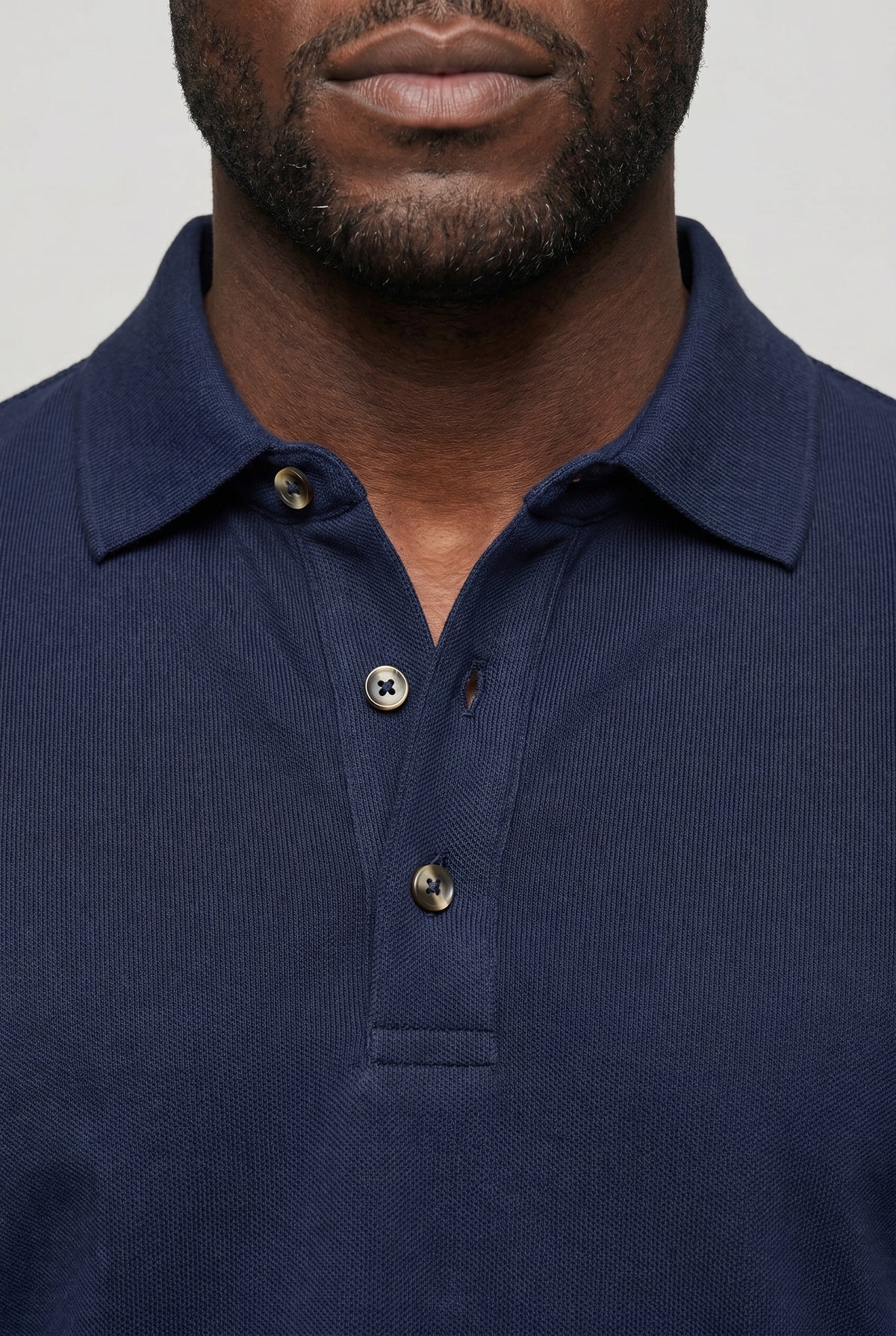 Valmont Wear marineblå hør polo premium pique image 5