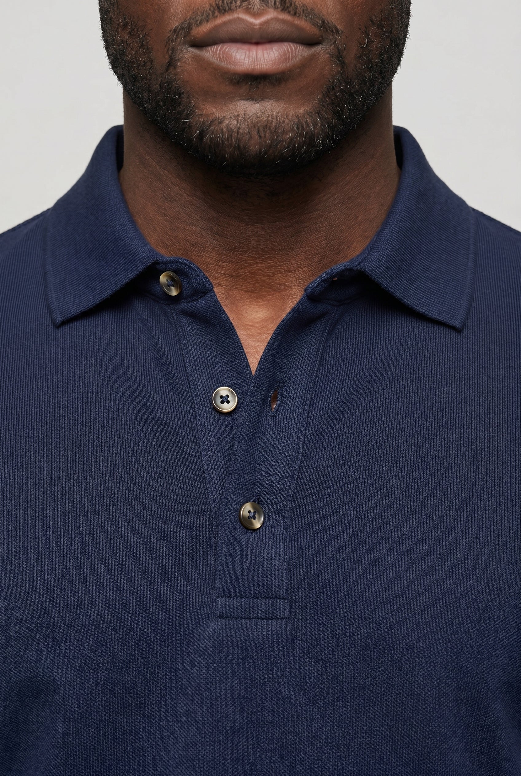 Valmont Wear marineblå hør polo premium pique image 5