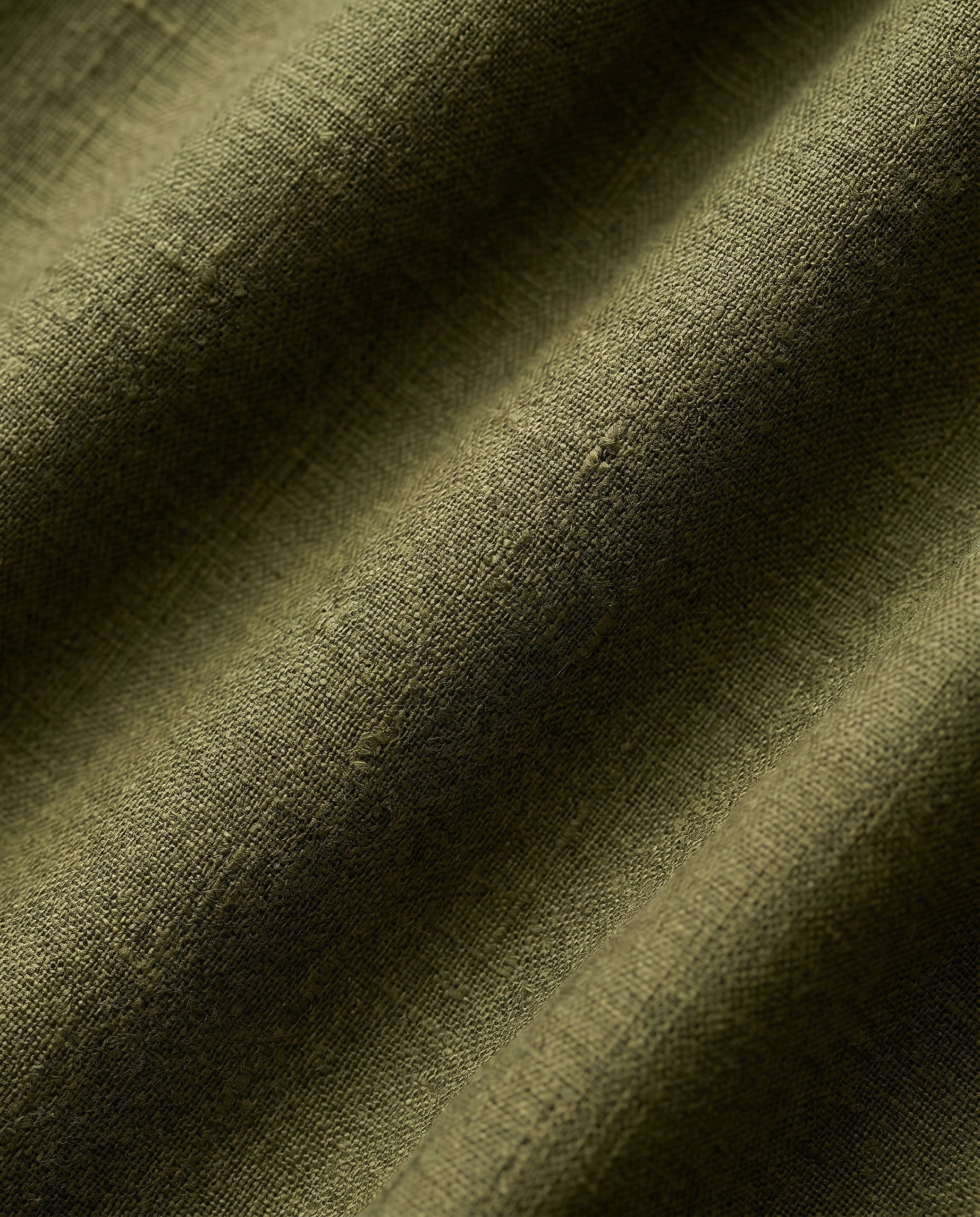Linned-look stof oliven