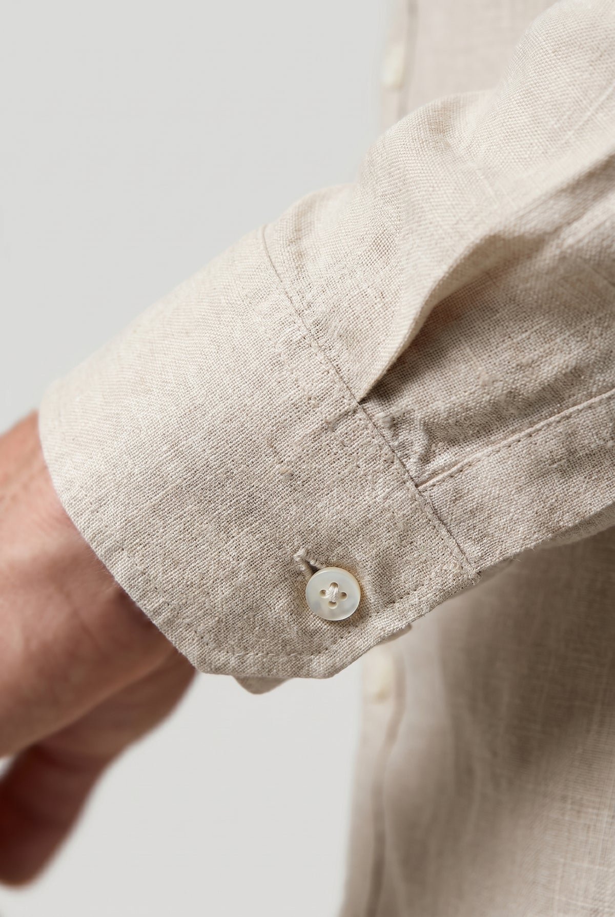 Valmont Wear beige hør skjorte premium linnen image 6
