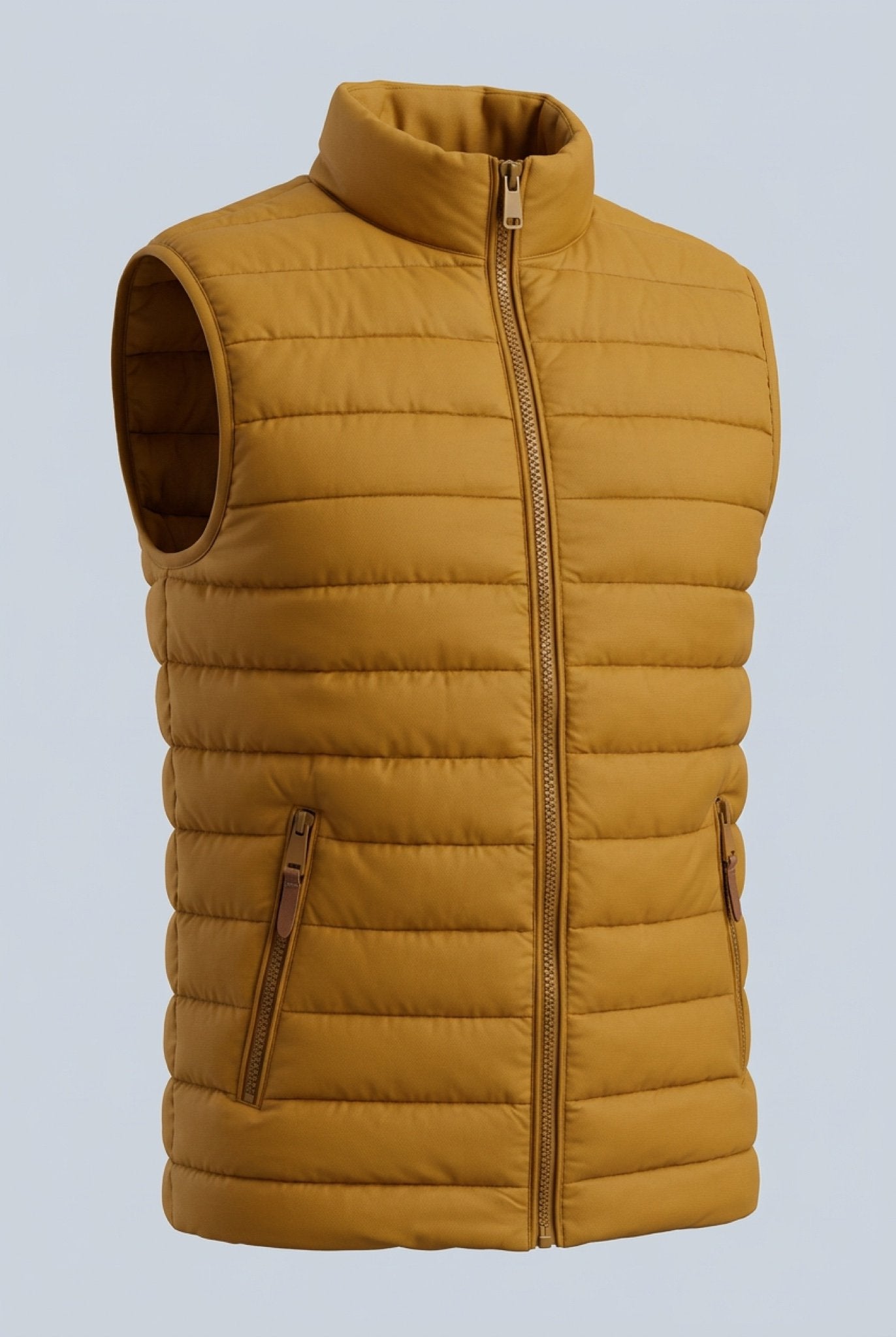 Premium Herre Gurkemeje Puffervest - 08 3d render