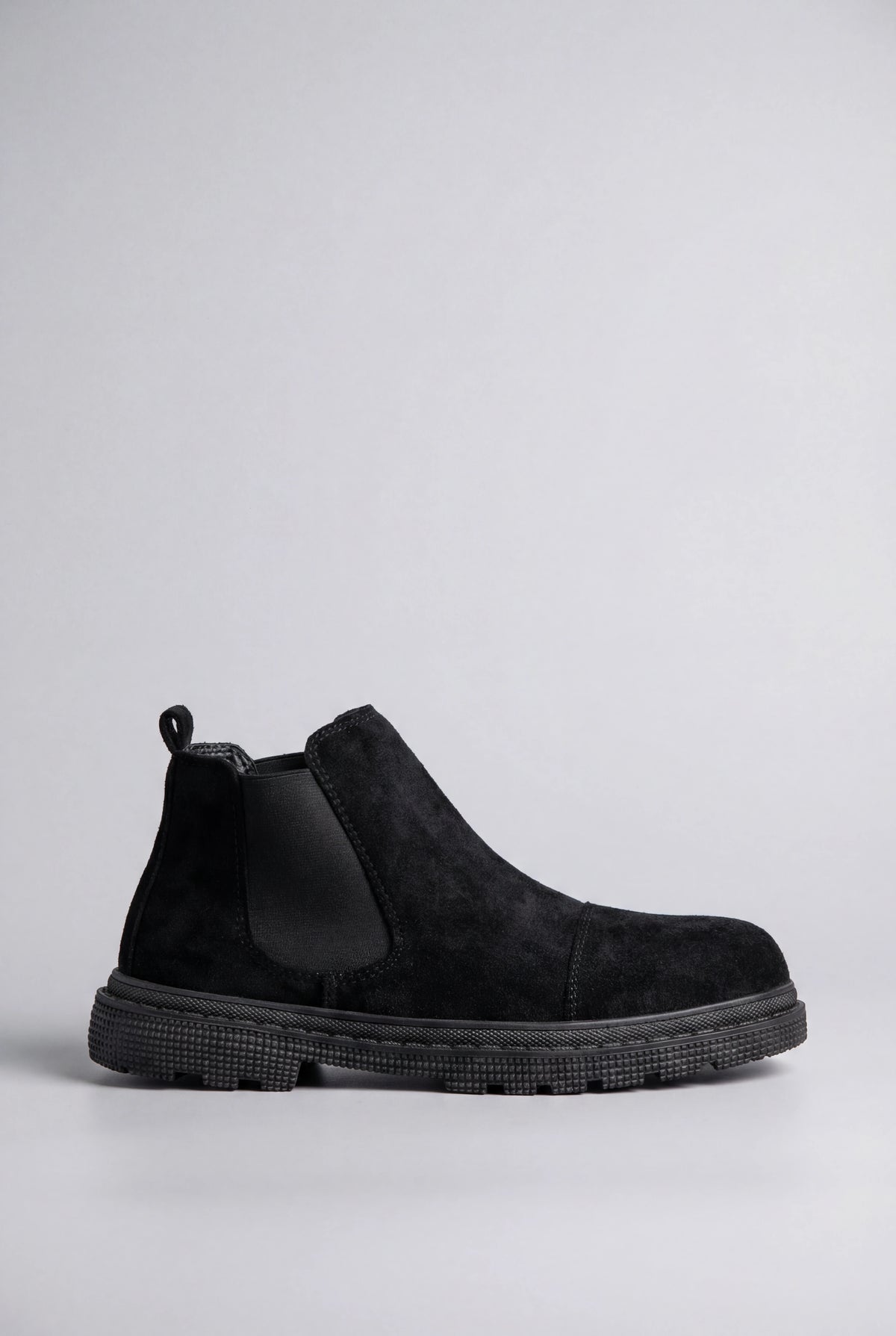 Herre Chelsea Boots i Ruskind - Sort - Sort - Boots - Valmont Wear