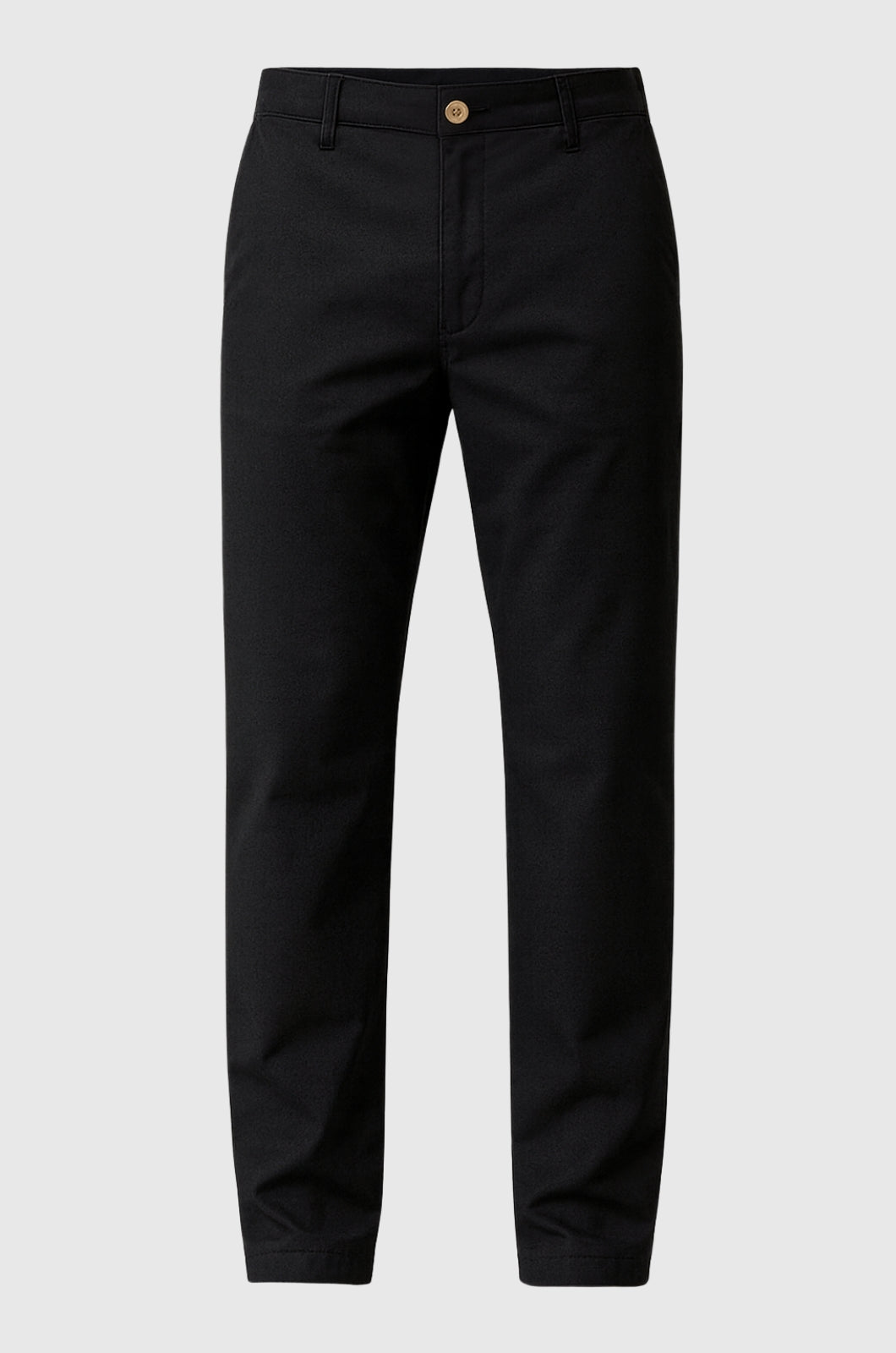 Herrebukser – Straight Fit Bomuld med Stræk – Sort – Fire Årstider – Kontor & Casual - - Pants - Valmont Wear
