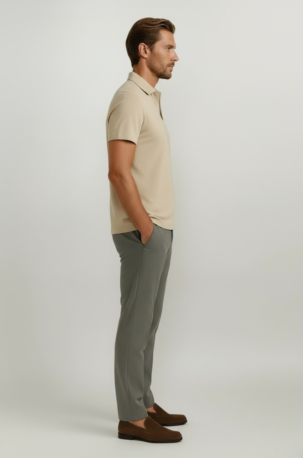 Polo Shirt Mænd i Teknisk Stof Slank Fit - - Polo skjorter - Valmont Wear
