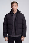Quiltet Pufferjakke til Mænd - Sort - Uld - Oversized Kort - Sort - Jakker - Valmont Wear