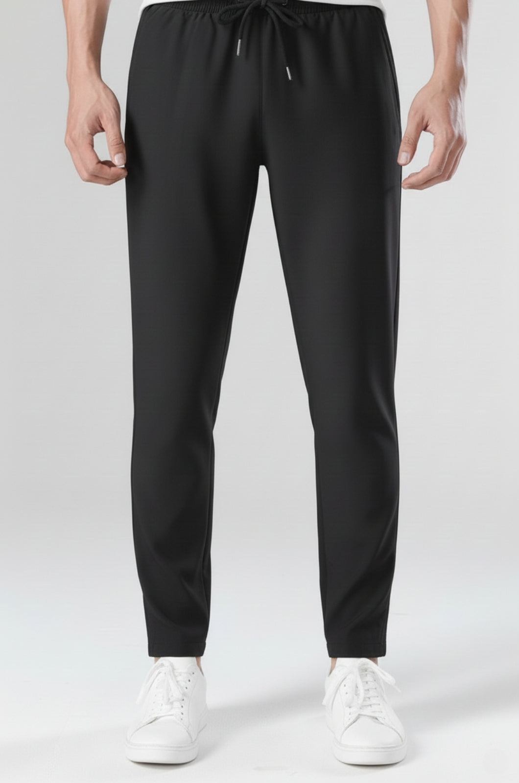 Herrebukser med Snøre - Sort - Sort - Pants - Valmont Wear