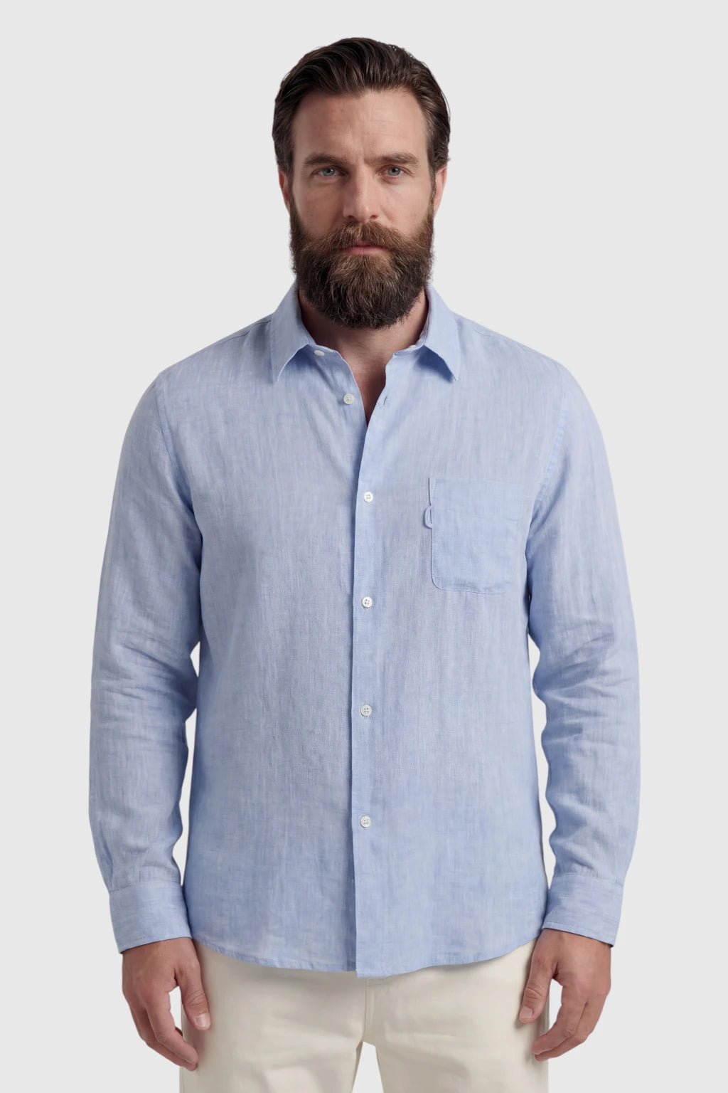 Monaco Summer Shirt - Lyseblå - Linskjorte - Valmont Wear