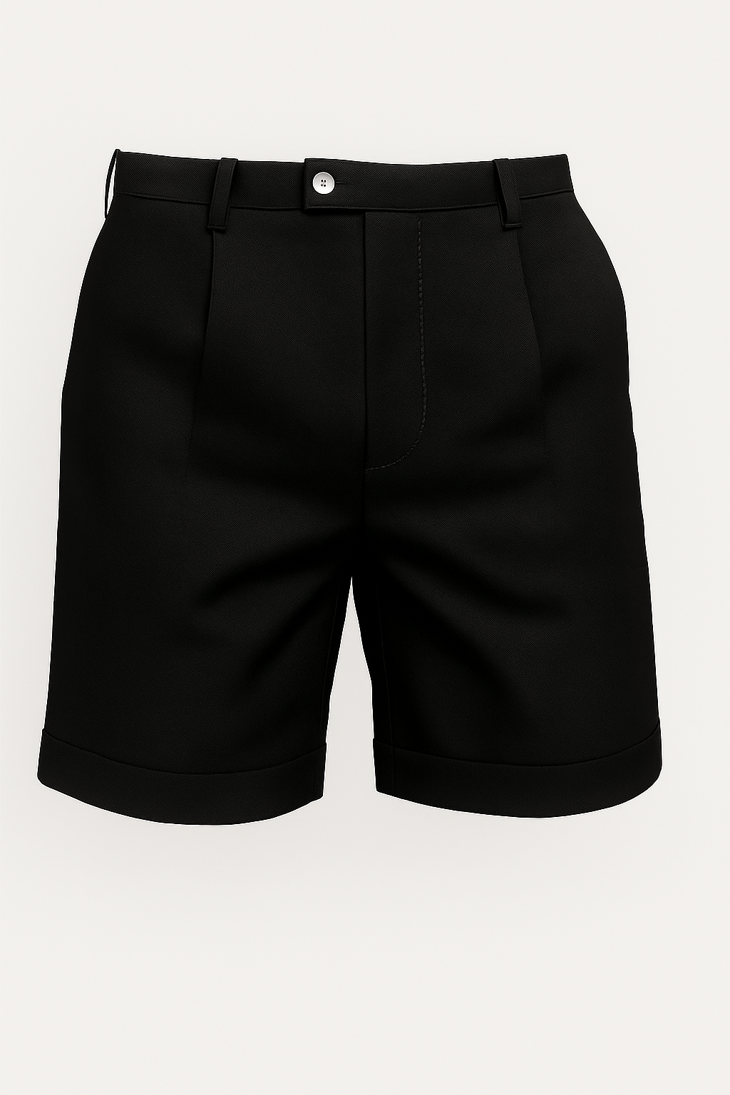Herreshorts med læg og lommer – sort og alsidige - Sort - Shorts - Valmont Wear