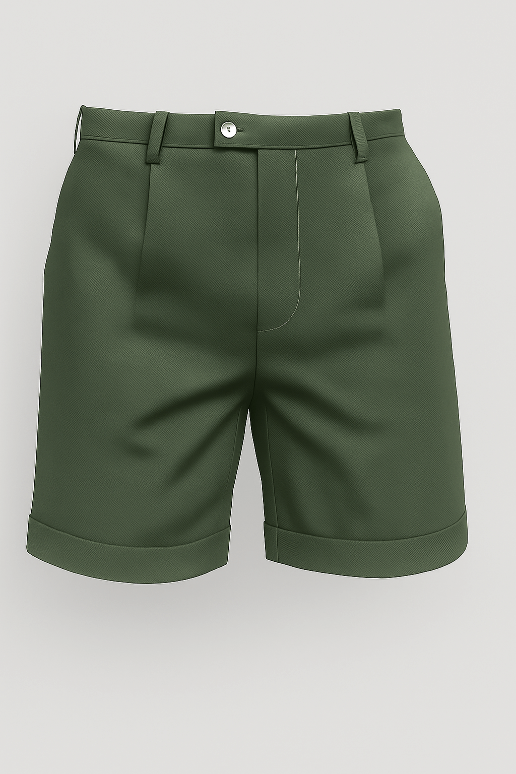 Herreshorts med læg og lommer – grøn og alsidige - Grøn - Shorts - Valmont Wear