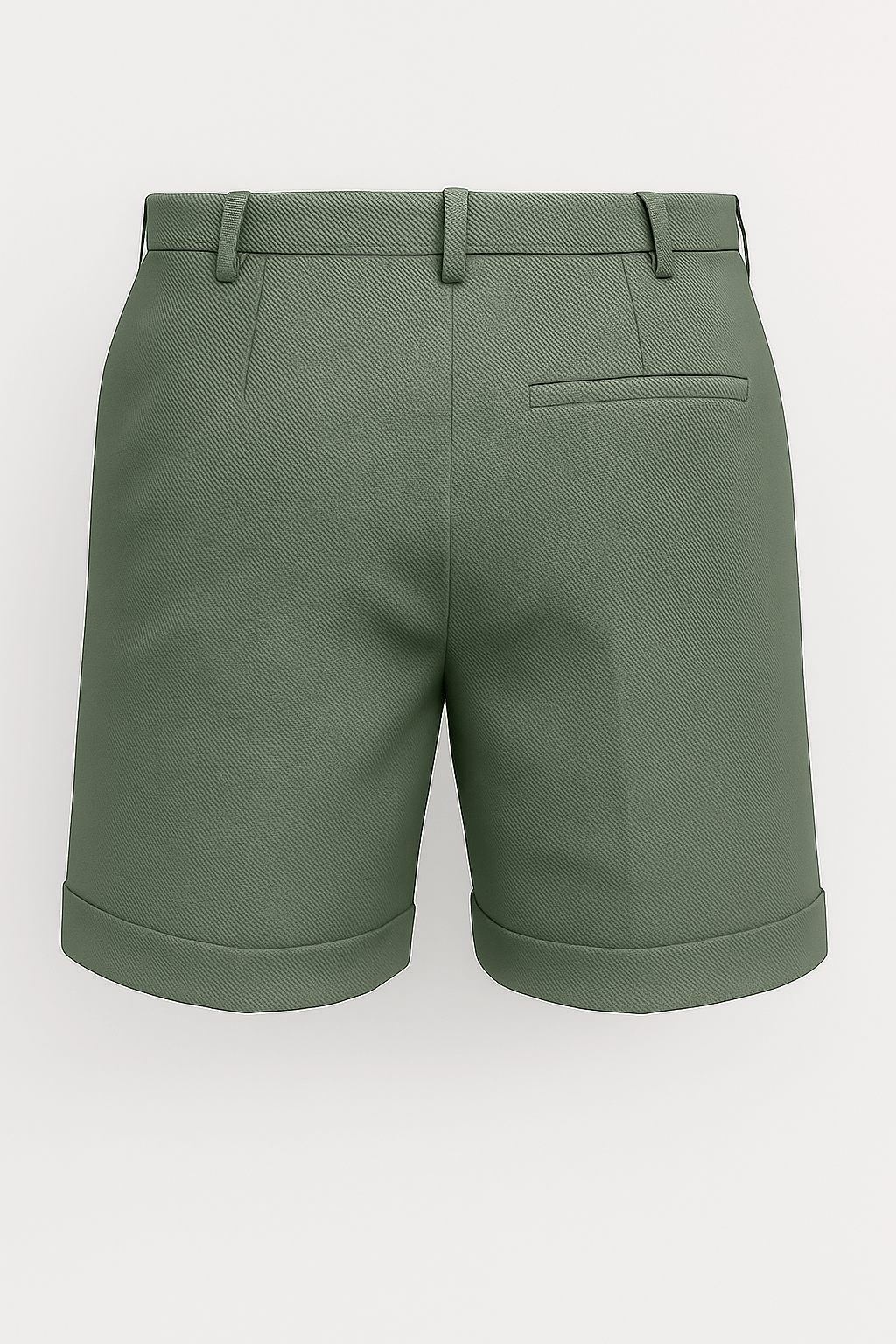 Herreshorts med læg og lommer – grøn og alsidige - - Shorts - Valmont Wear