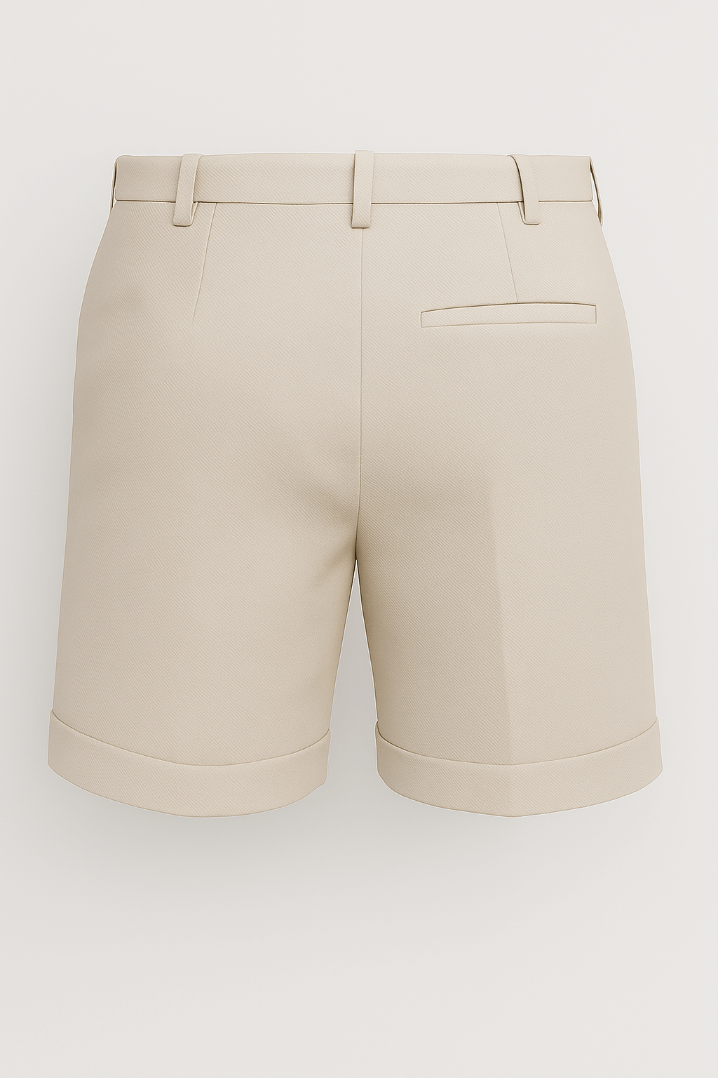 Herreshorts med læg og lommer – offwhite og alsidige - - Shorts - Valmont Wear