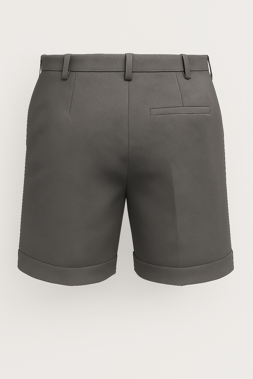 Herreshorts med læg og lommer – skifergrå og alsidige - - Shorts - Valmont Wear