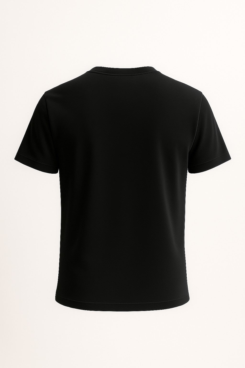 Herre T-shirt i Bomuld – Åndbar Kortærmet Rund Hals – Kulsort - - Herre T-shirts - Valmont Wear