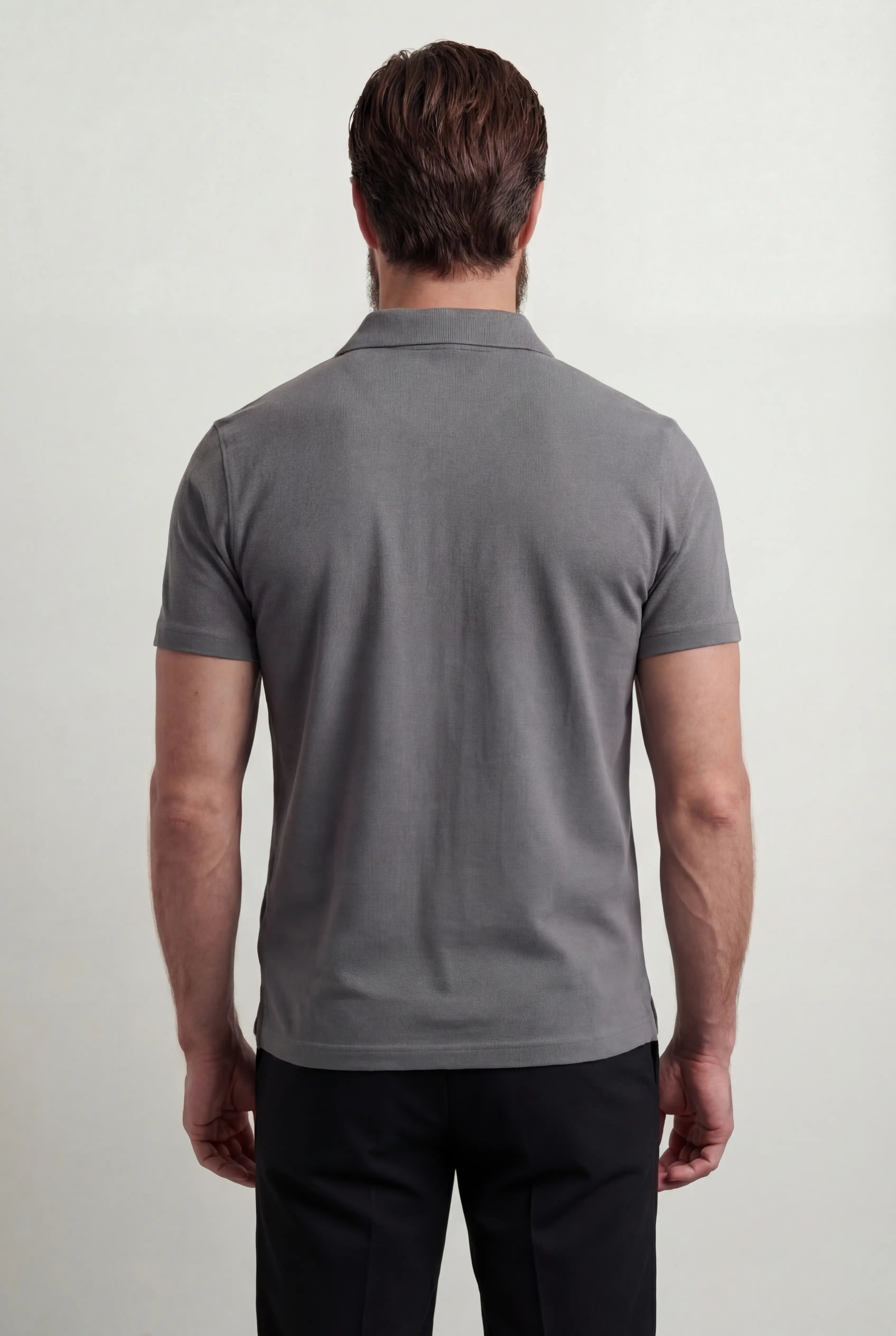 Polo Shirt Mænd i Teknisk Stof Slank Fit