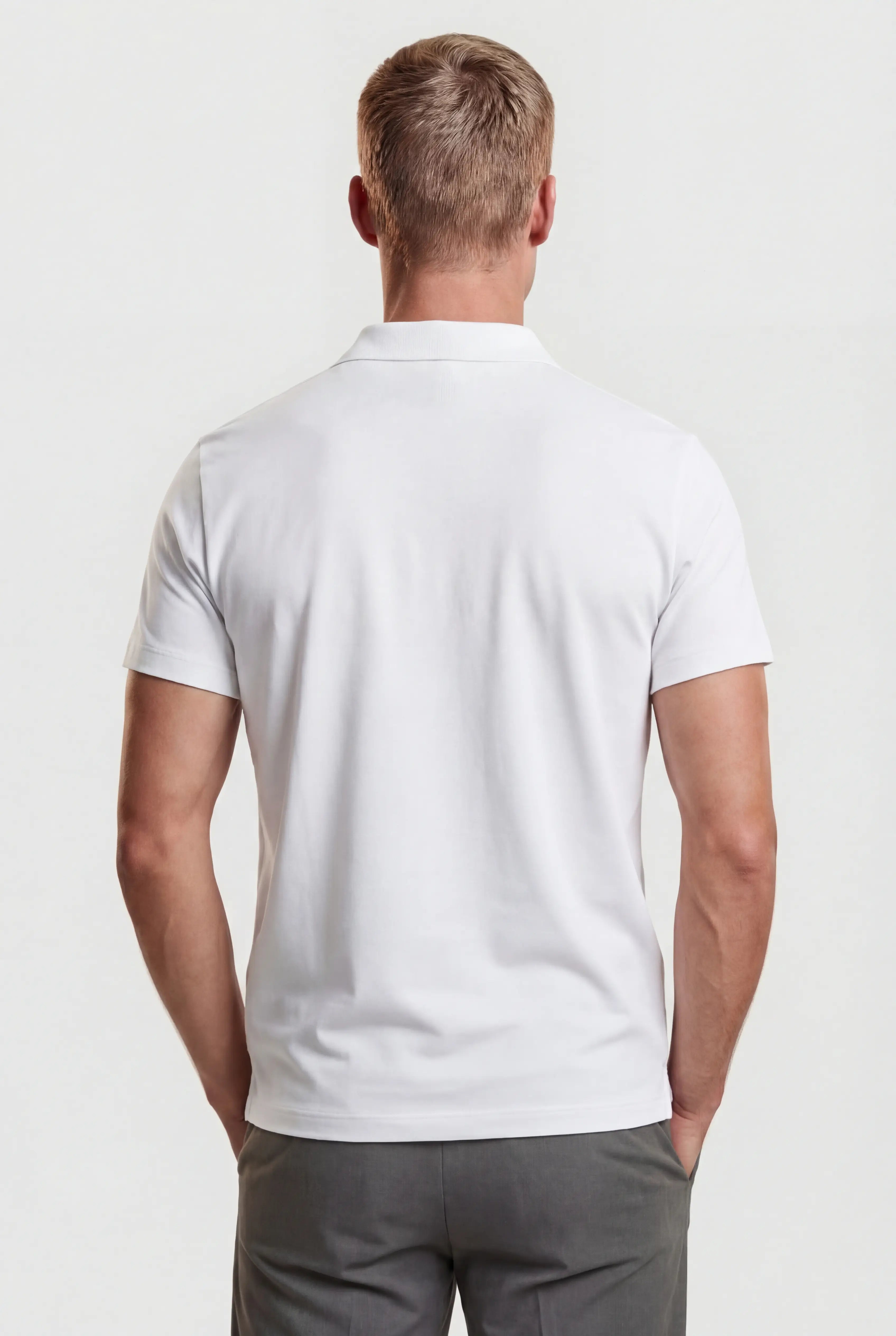 Polo Shirt Mænd i Teknisk Stof Slank Fit