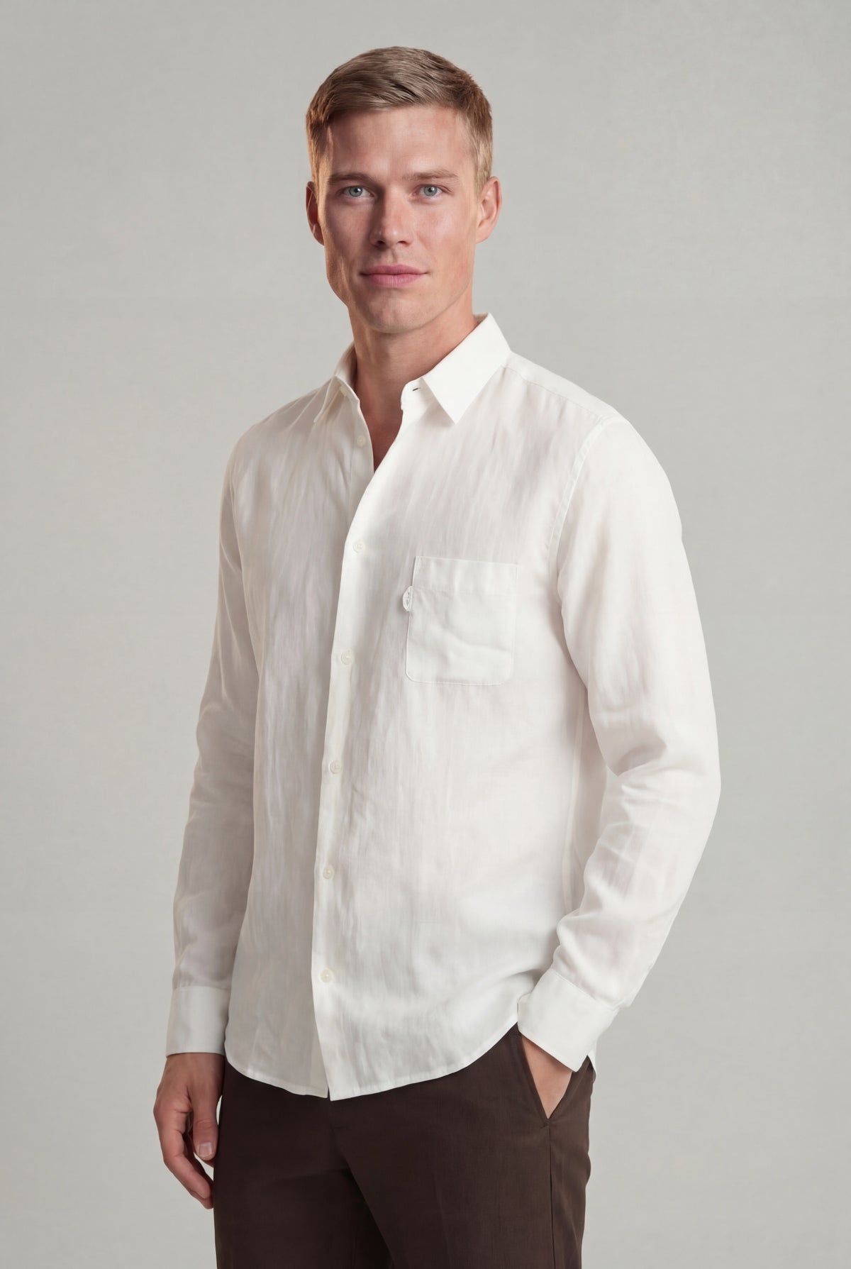 Monaco Summer Shirt - Hvid - Linskjorte - Valmont Wear