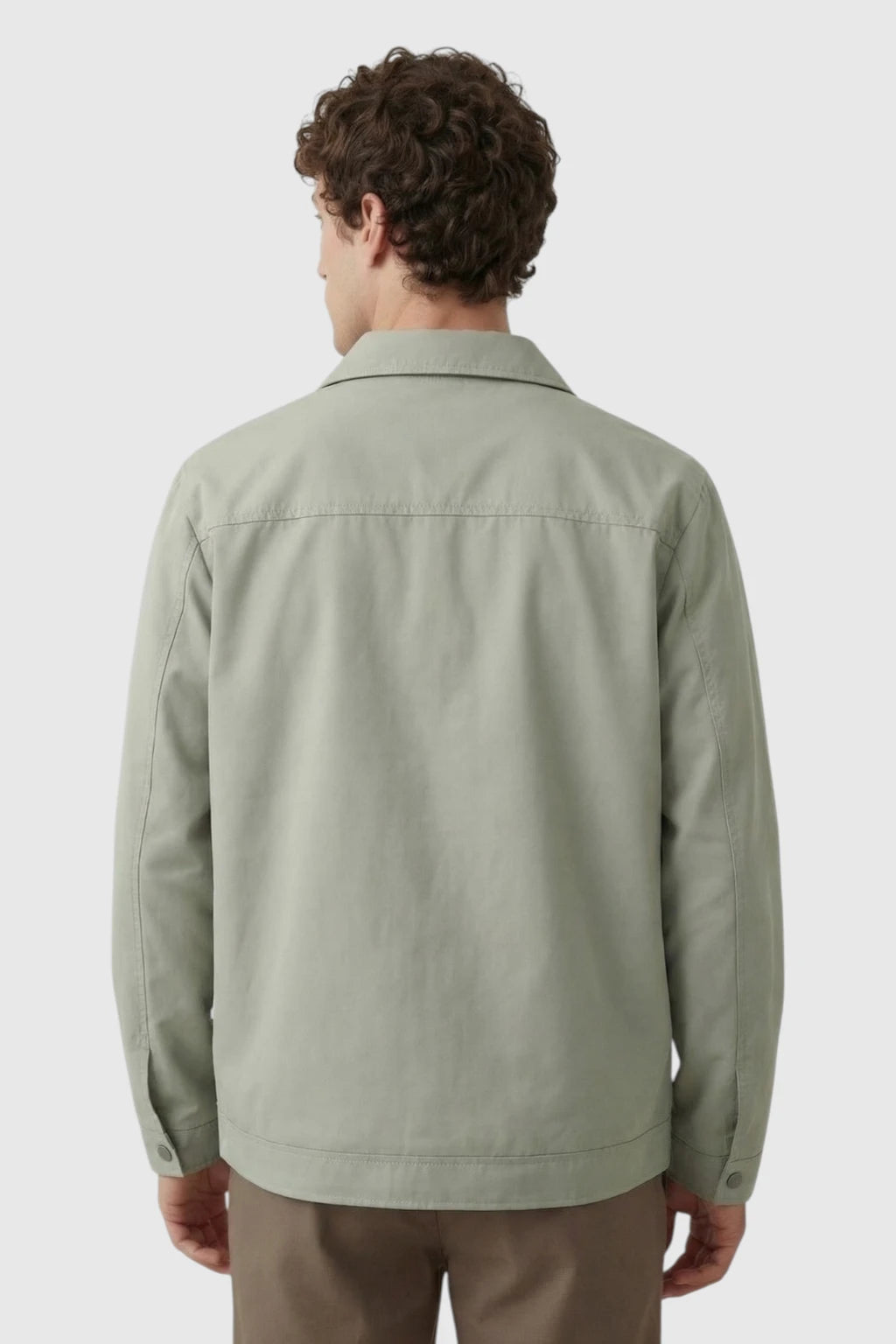 Letvægts Twill Jakke til Mænd - Ærtegrøn - Regular Fit - Jakker - Valmont Wear