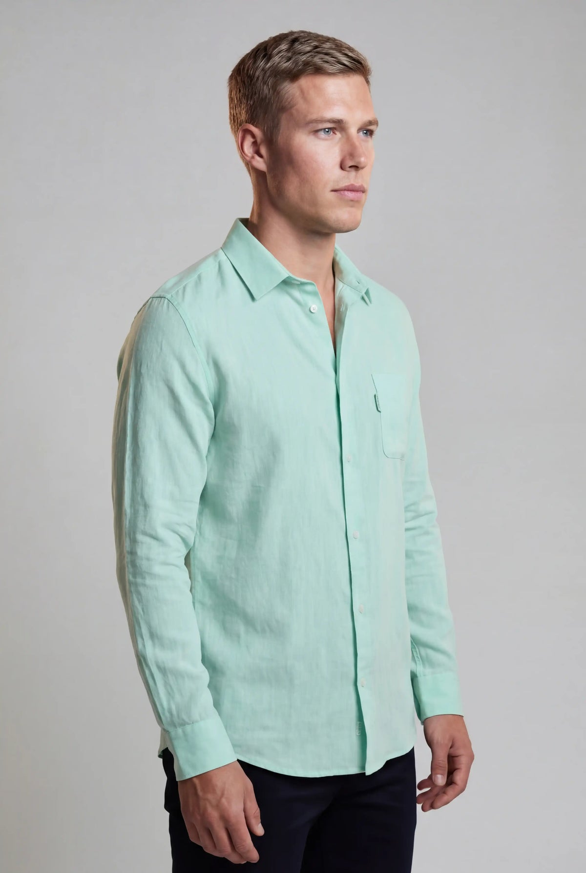 Monaco Summer Shirt - Mintgrøn - Linskjorte - Valmont Wear