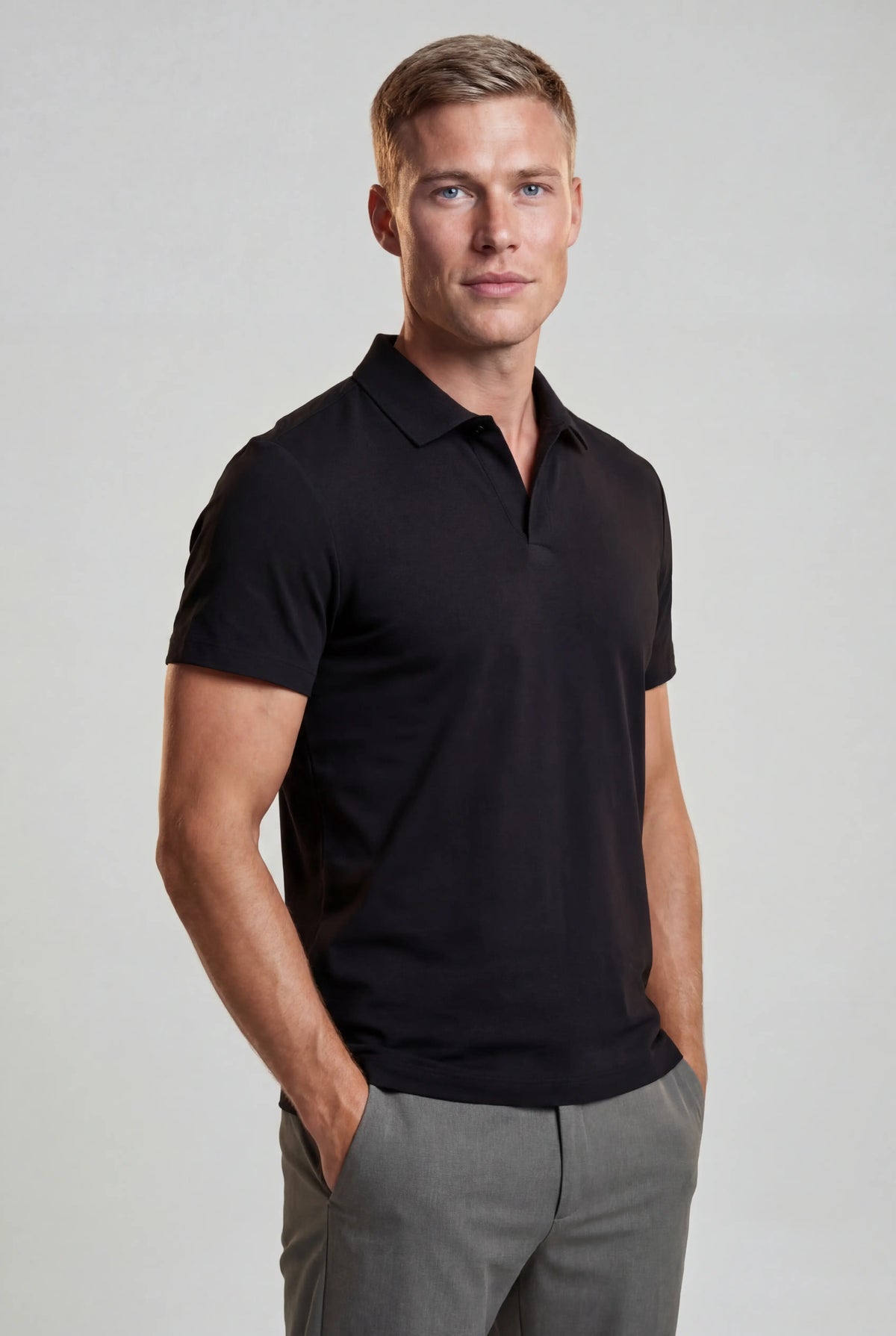 Polo Shirt Mænd i Teknisk Stof Slank Fit - Polo skjorter - Valmont Wear
