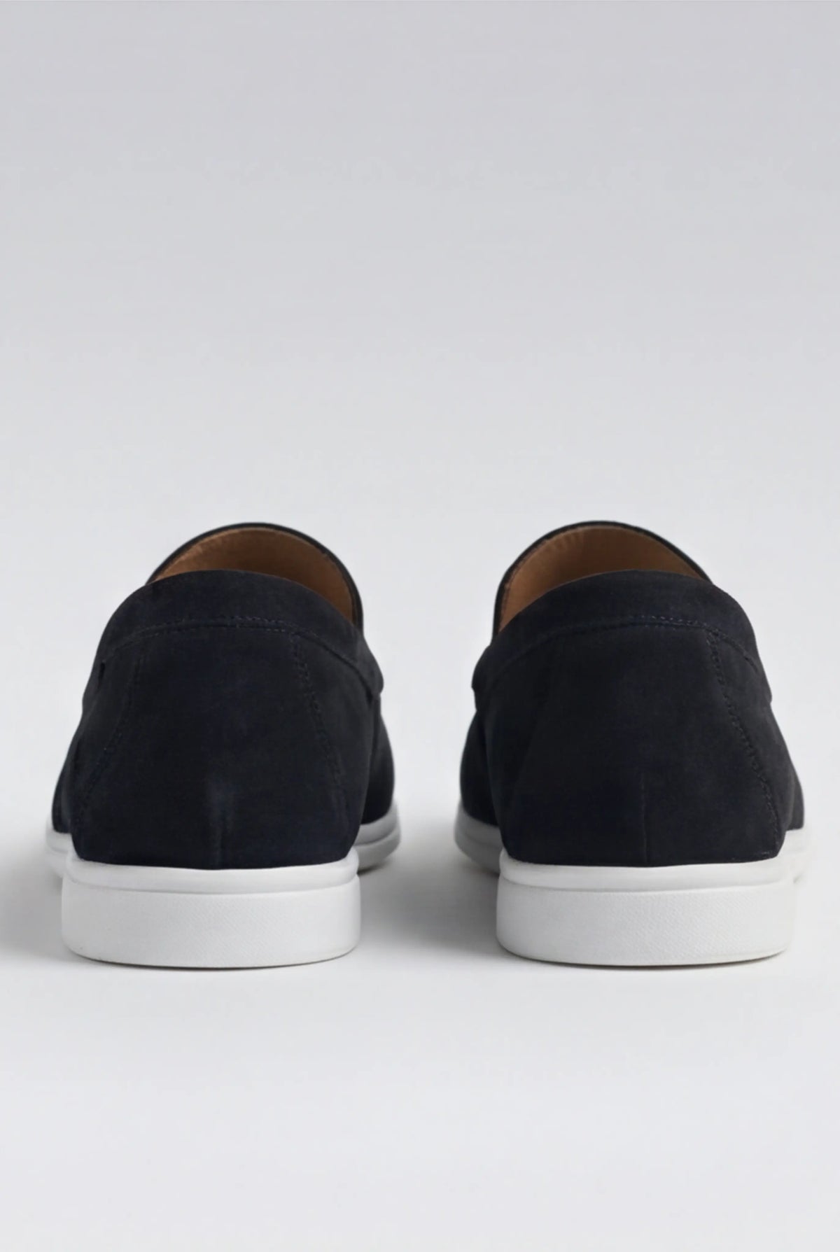 Casual Herre Loafers Slip-On - Sort PU med Ruskindslook - Sort - Loafers - Valmont Wear