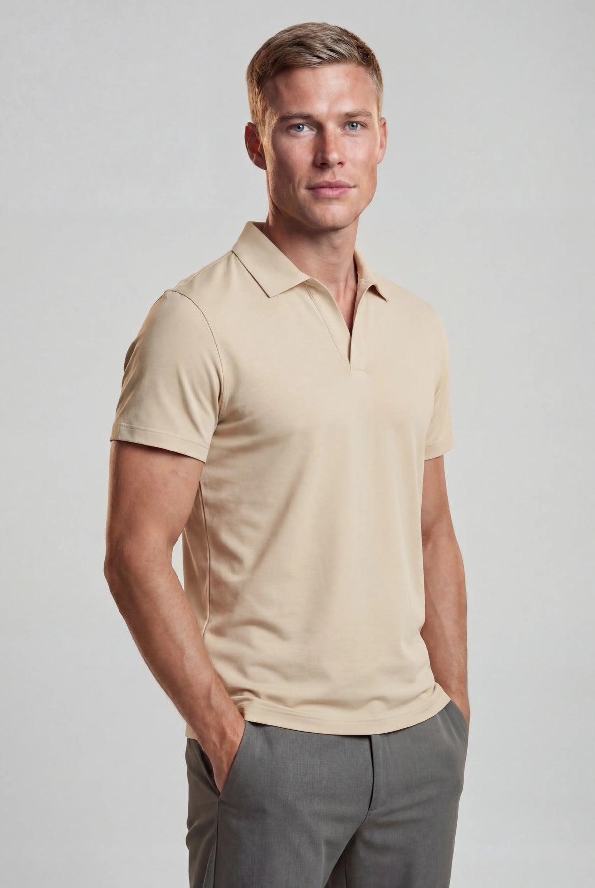 Polo Shirt Mænd i Teknisk Stof Slank Fit - Polo skjorter - Valmont Wear