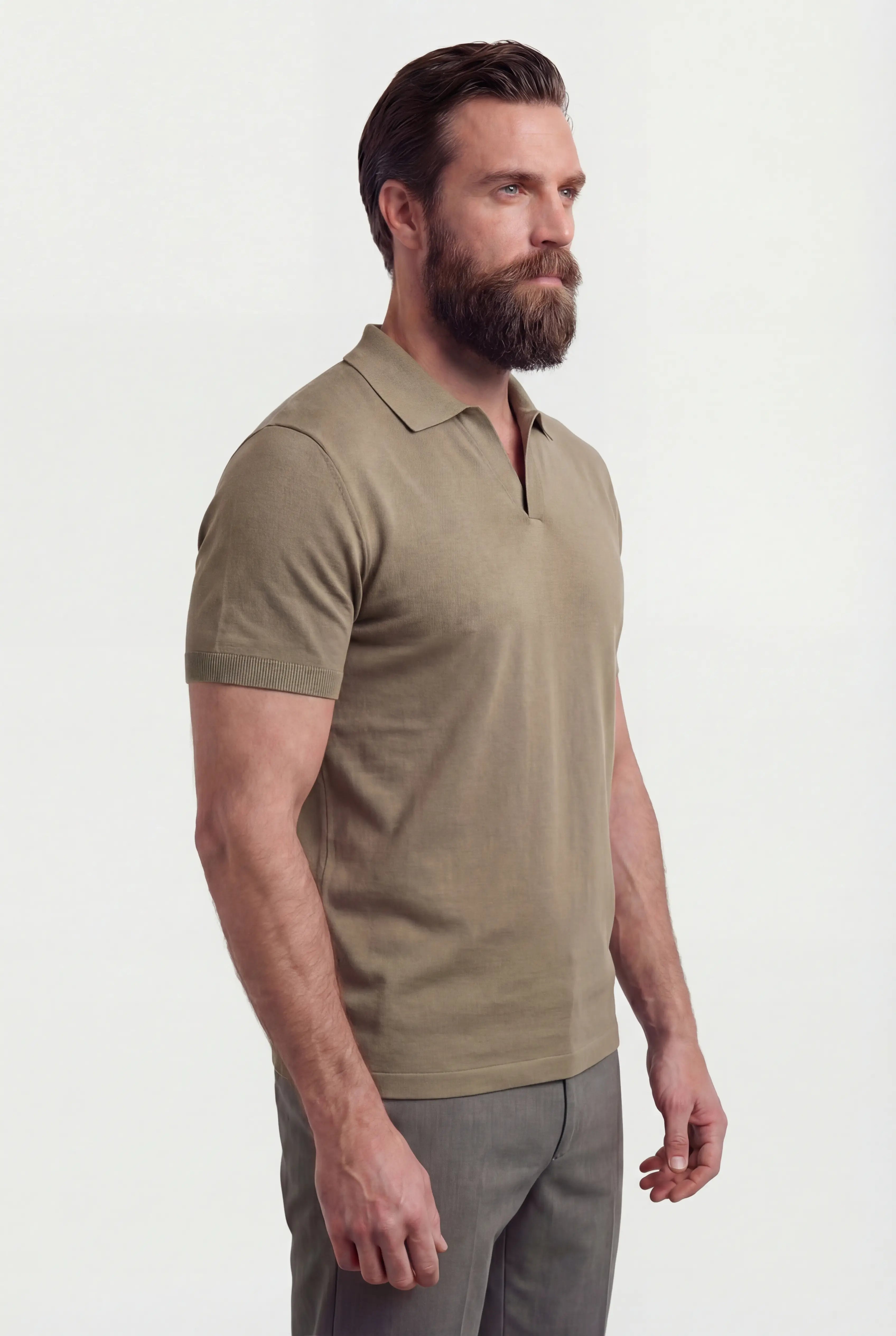 Polo Shirt Mænd i Teknisk Stof Slank Fit