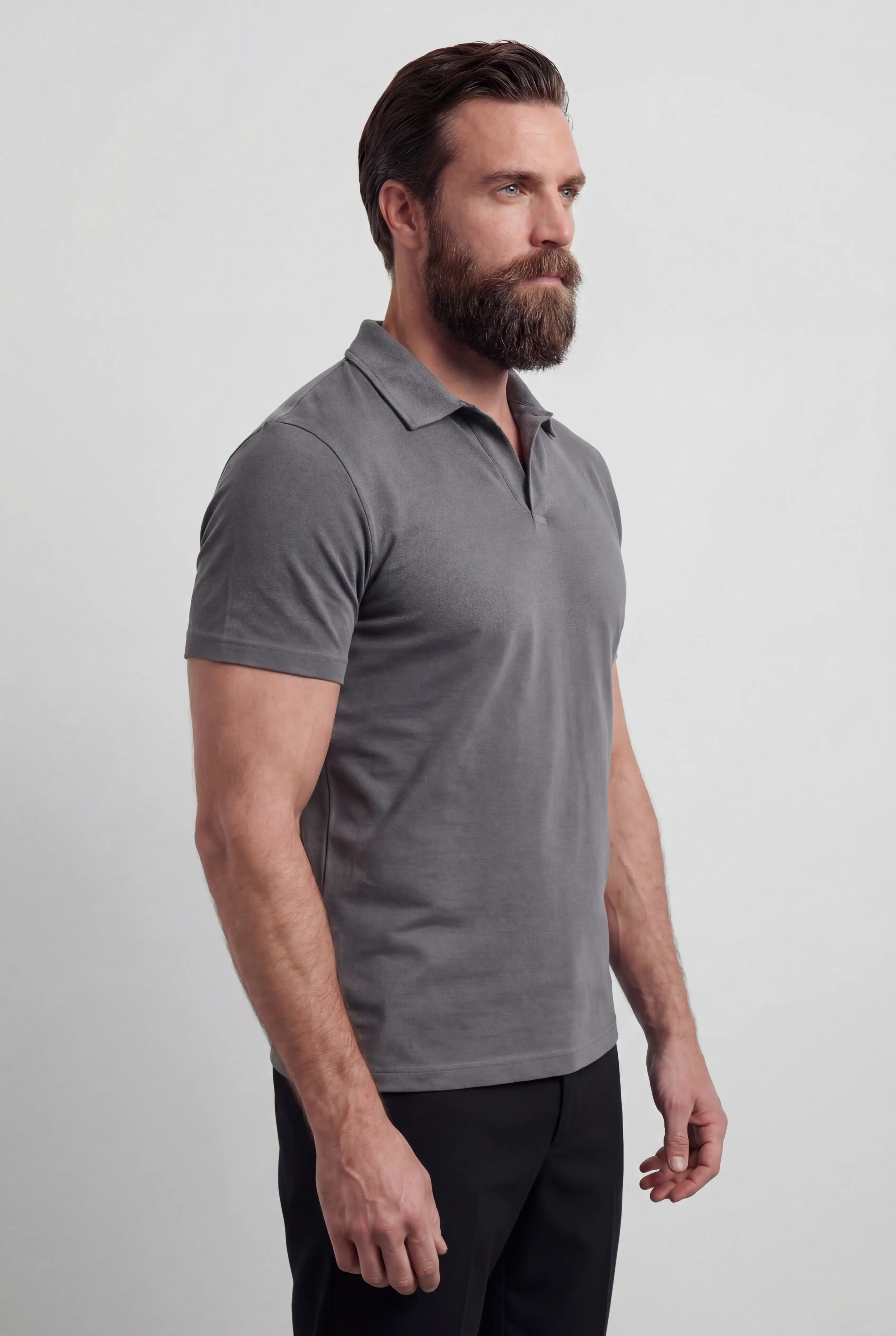 Polo Shirt Mænd i Teknisk Stof Slank Fit