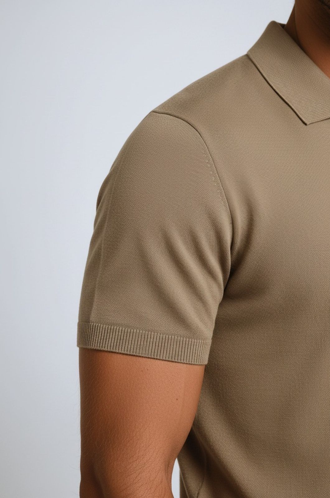 Polo Shirt Mænd i Teknisk Stof Slank Fit - - Polo skjorter - Valmont Wear