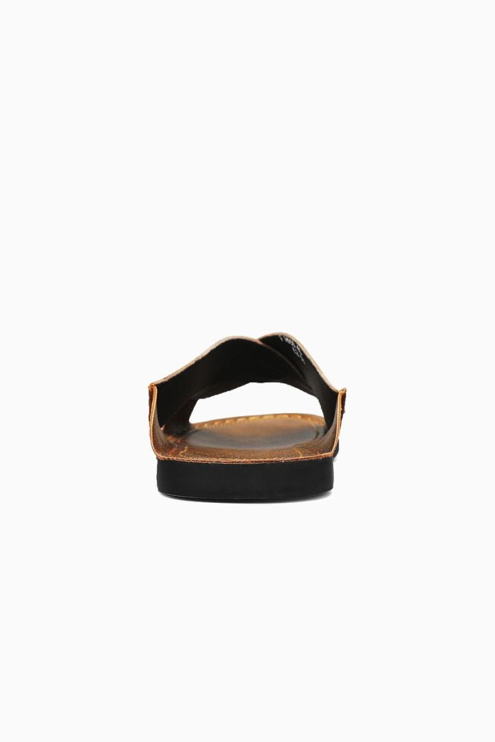 Herresandaler i Brun Læder - Krydsrem Design for Sommer