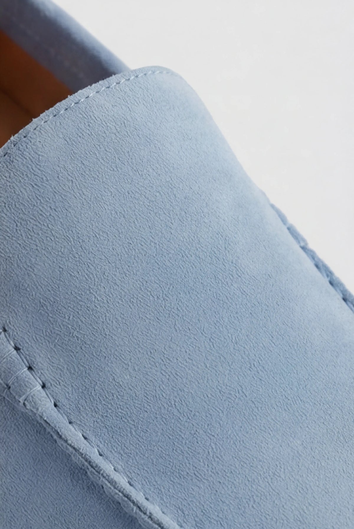 Casual Herre Loafers Slip-On - Lyseblå PU med Ruskindslook - Lyseblå - Loafers - Valmont Wear