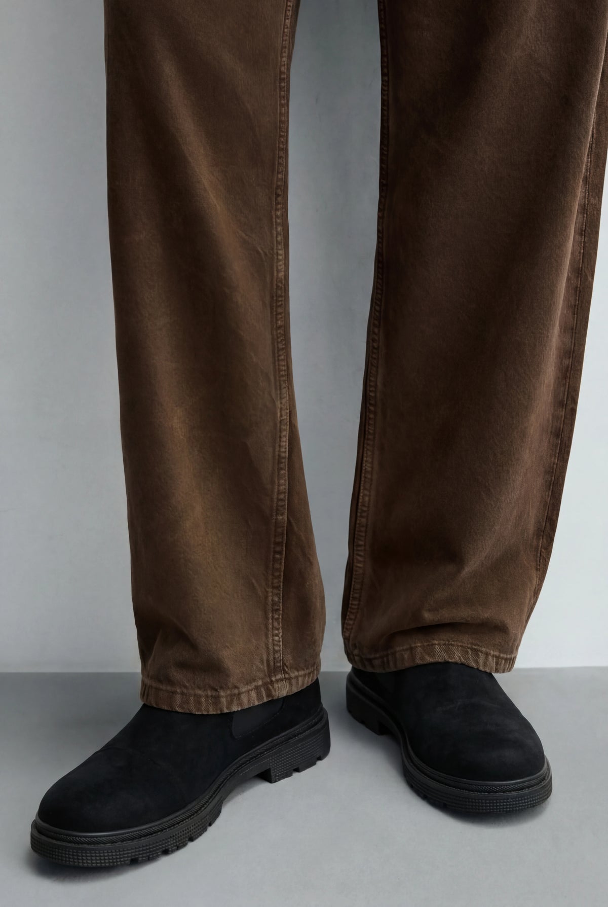 Herre Chelsea Boots i Ruskind - Sort - Sort - Boots - Valmont Wear