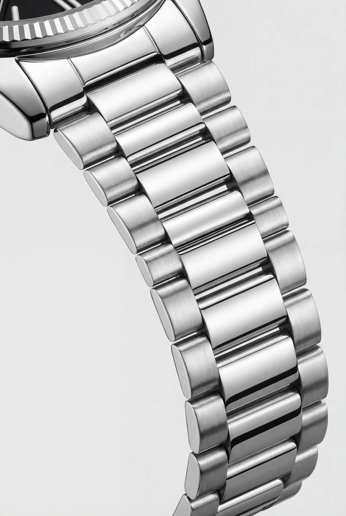 Herre armbåndsur i rustfrit stål med analog quartz-urværk og datovisning - Sort - Sort - Ur - Valmont Wear