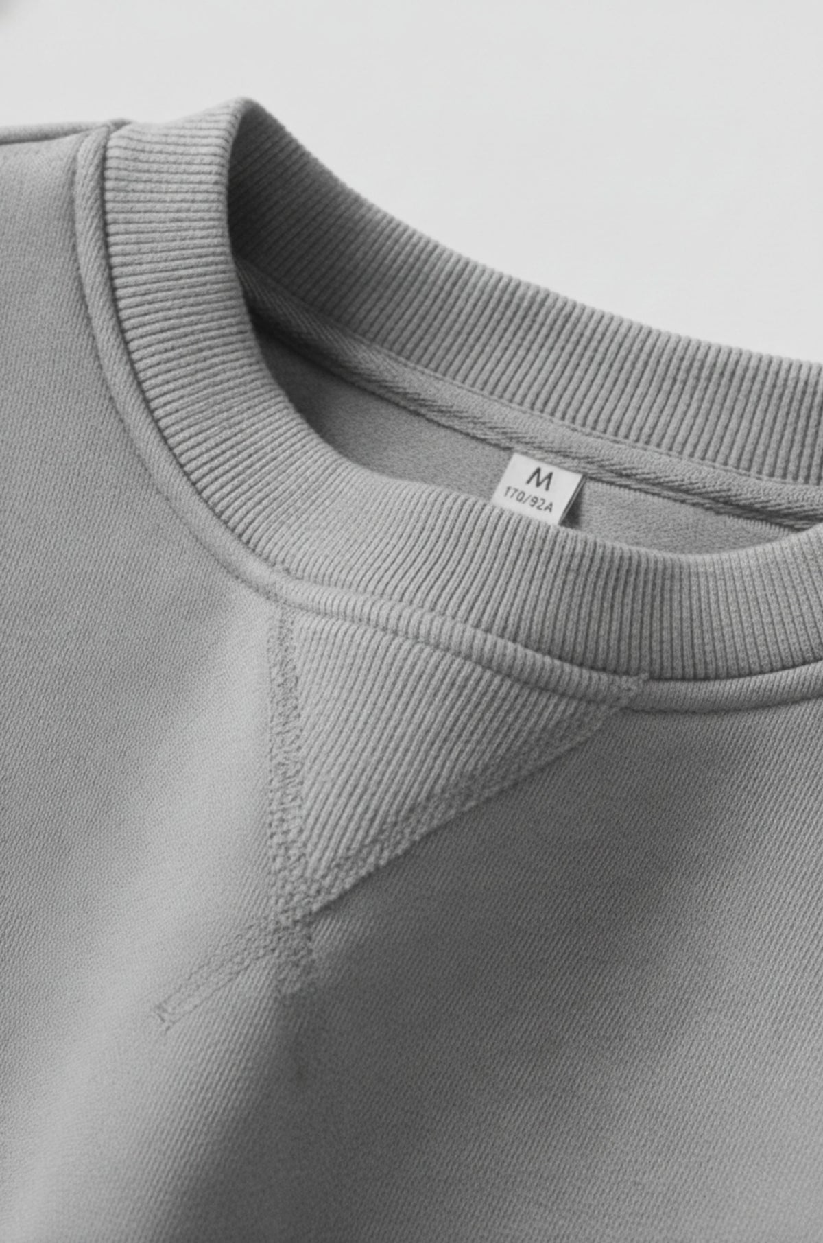 Herre Heavyweight Oversized Rundhalset Striktrøje – Grå - - Sweater - Valmont Wear