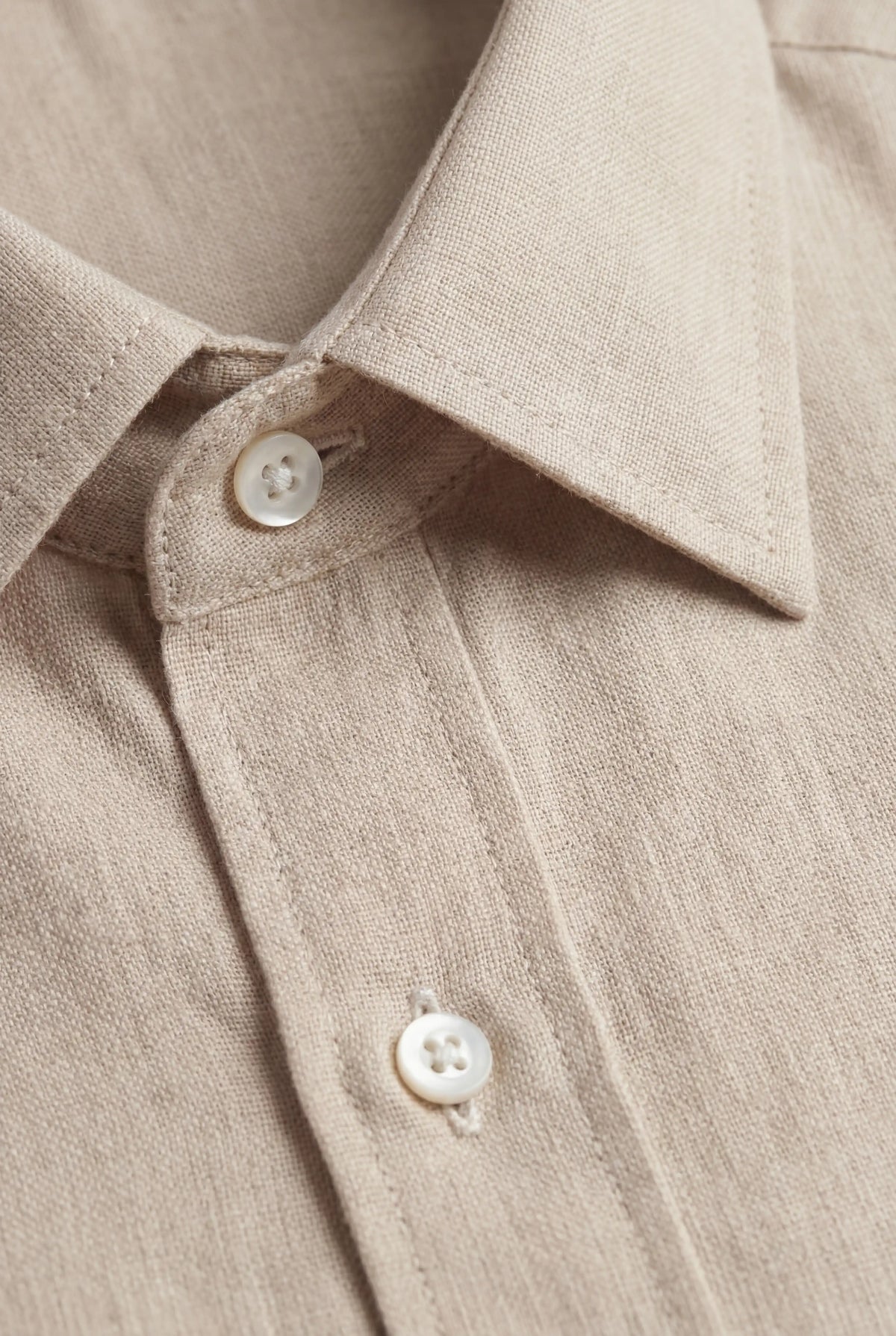 Monaco Summer Shirt - Sand - Linskjorte - Valmont Wear