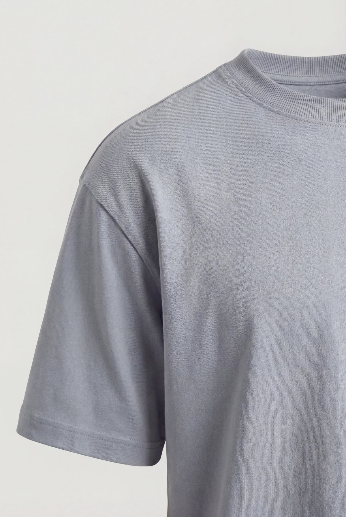 Herre T-shirt i Bomuld - Åndbar Kortærmet Rund Hals - Jerngrå - Herre T-shirts - Valmont Wear