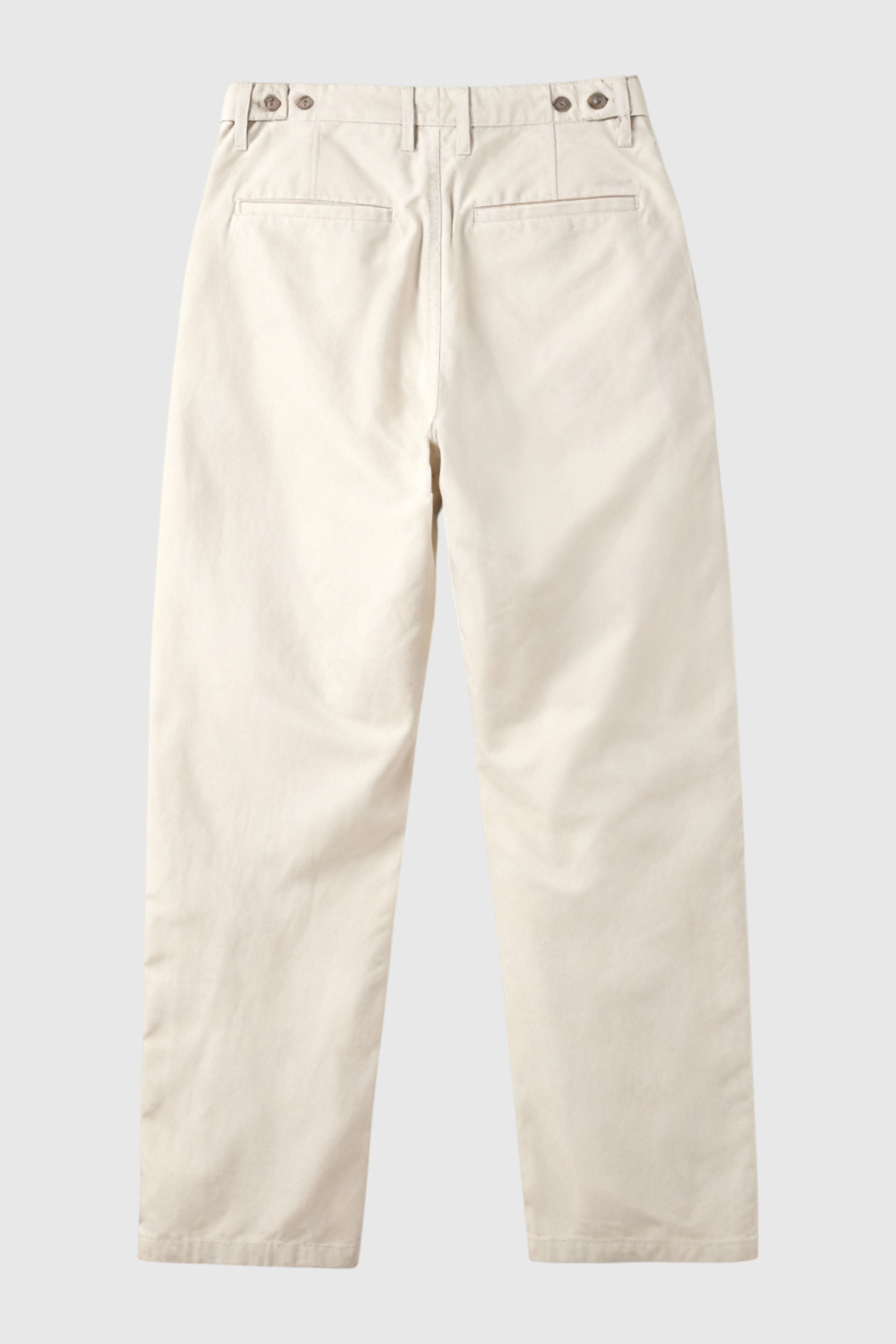 Herre Chinos i Sandy Beige – Løs Pasform