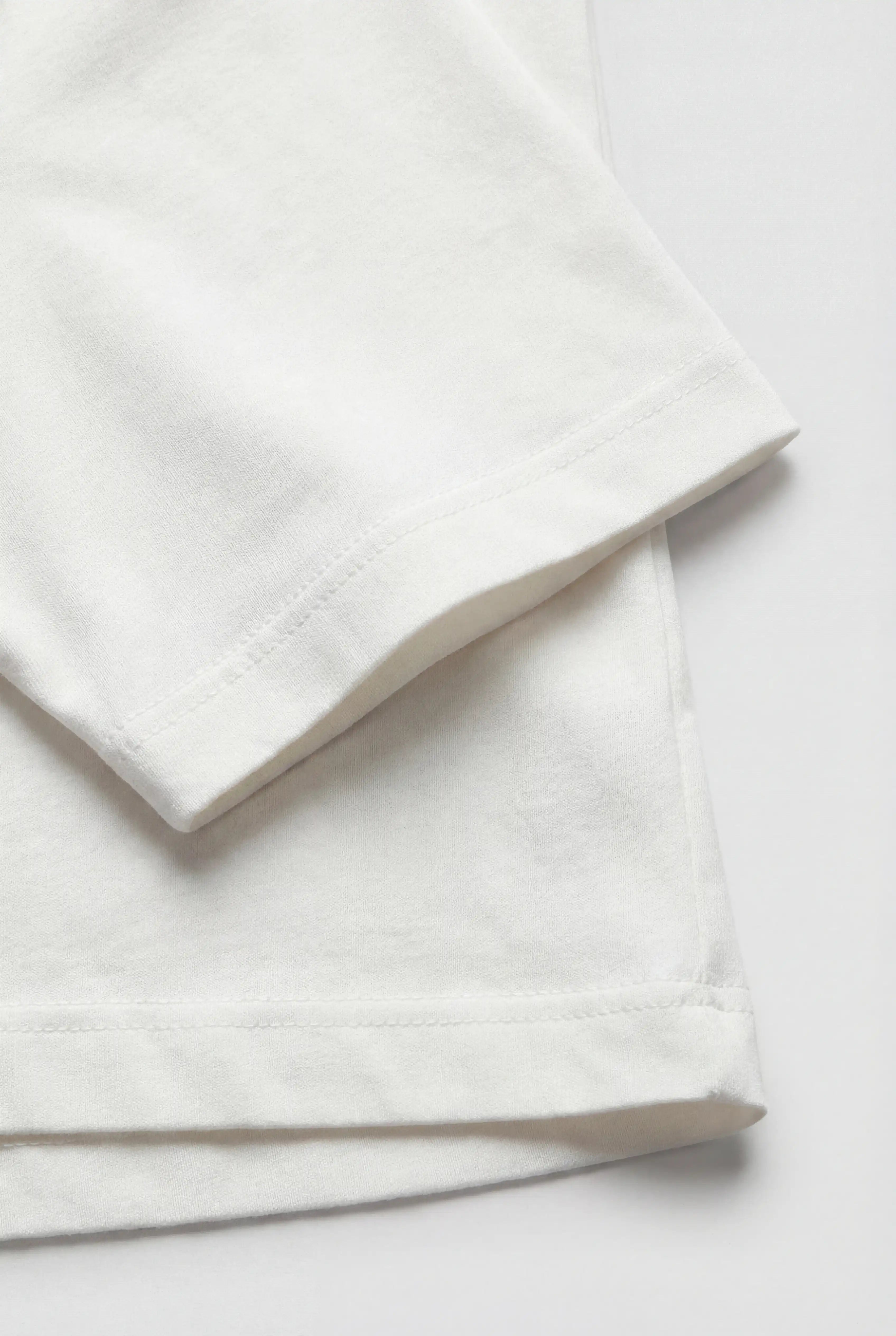 Herre T-shirt i Bomuld – Åndbar Kortærmet Rund Hals – Hvid