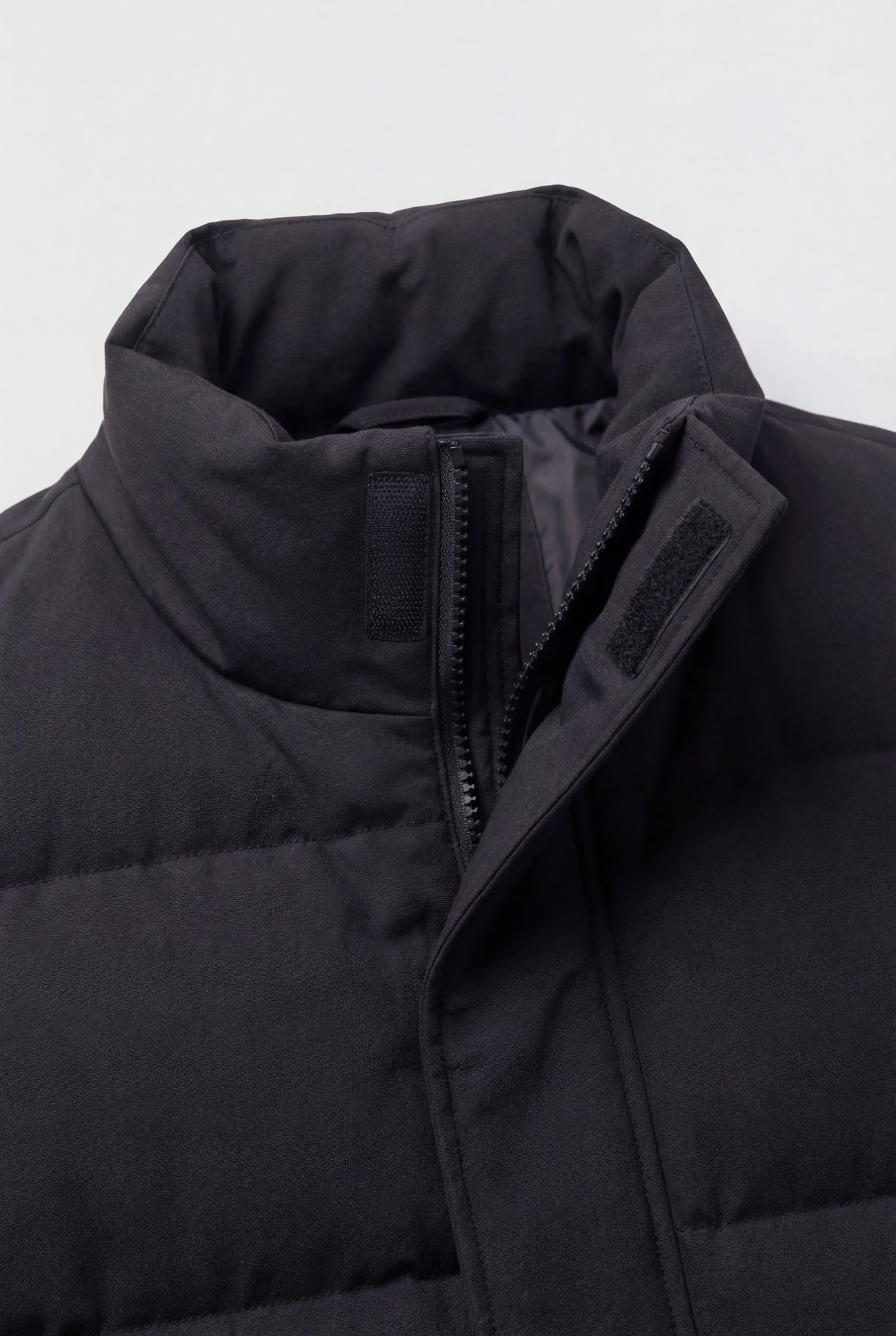 Herre Kort Quiltet Pufferjakke - Sort - Oversized Pasform - Jakker - Valmont Wear