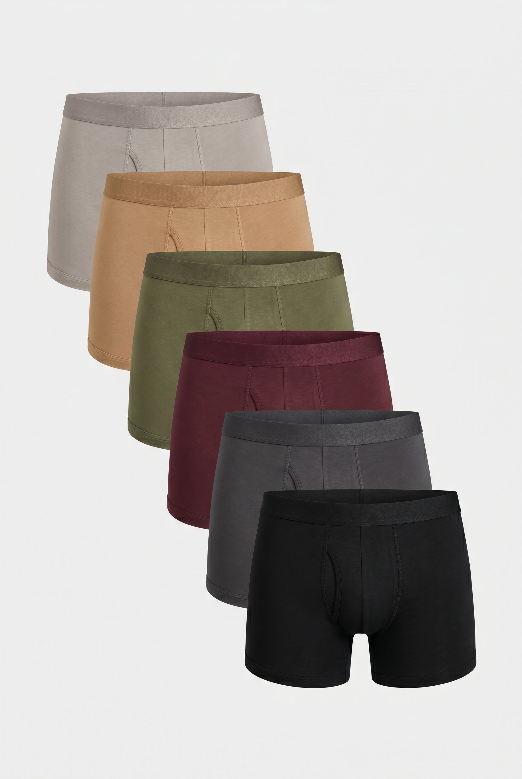 6-pack bambu boxershorts - varm spektrum