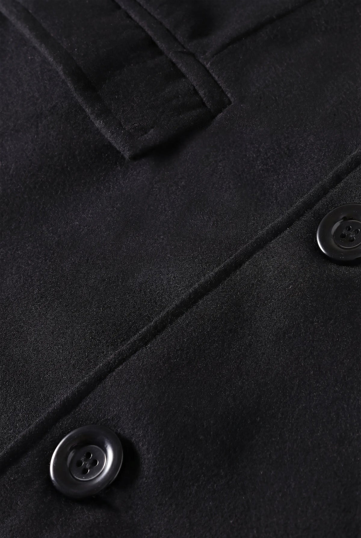 Herre Enkeltradet Lang Frakke - Sort - Coat - Valmont Wear