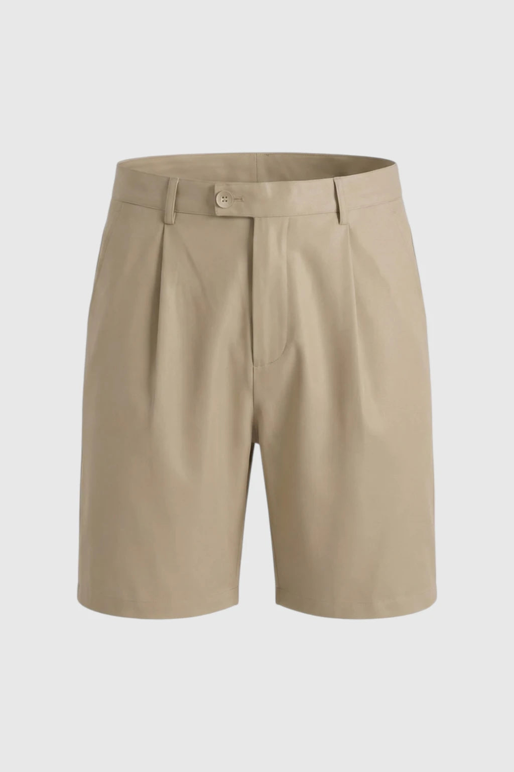 Herreshorts med læg og lommer - beige og alsidige - Shorts - Valmont Wear