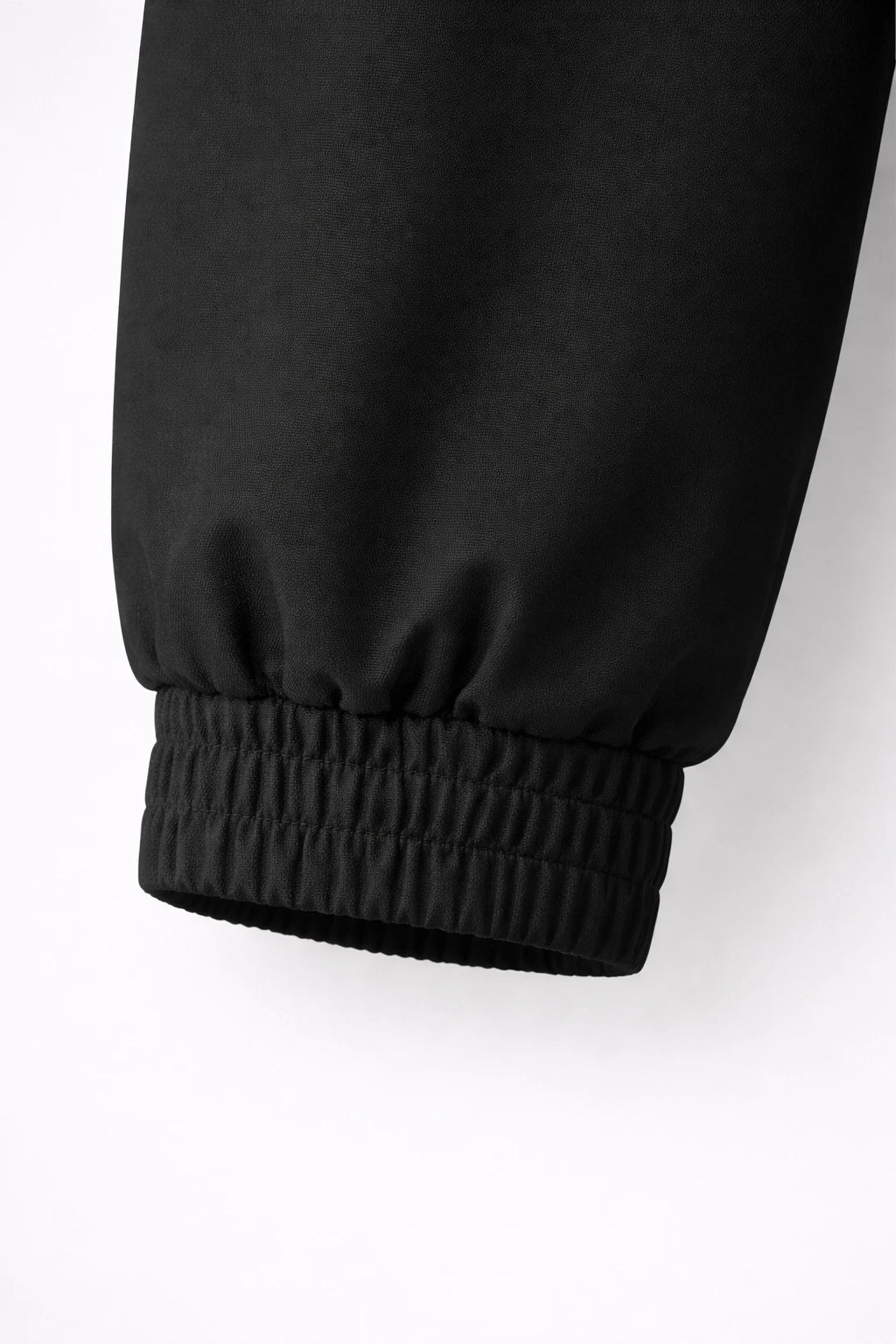 Herre kort utility-jakke med fløjlskrave – Sort